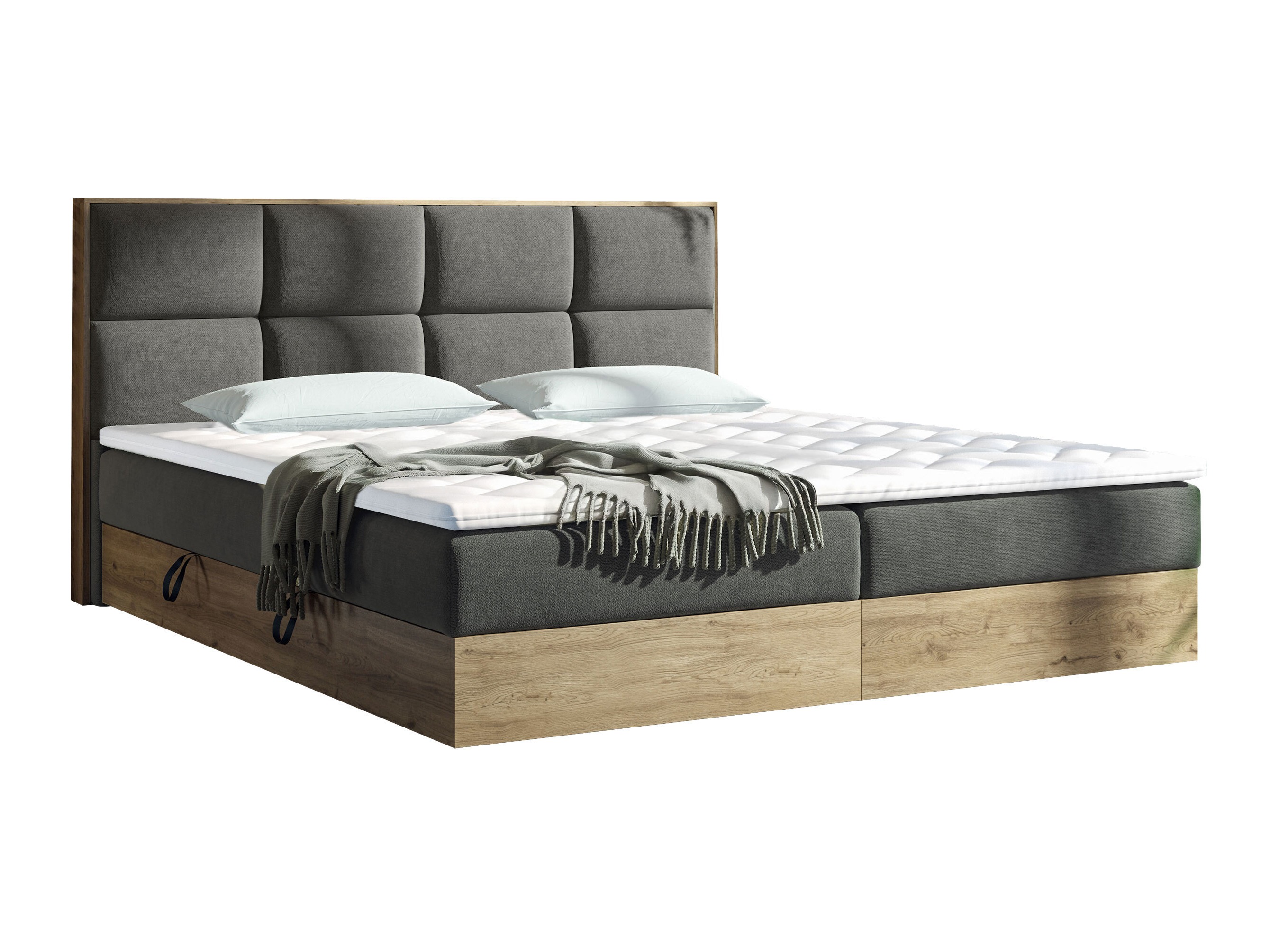 Cama continental ComfiDream Miraena (Carvalho dourado + Soro 97)