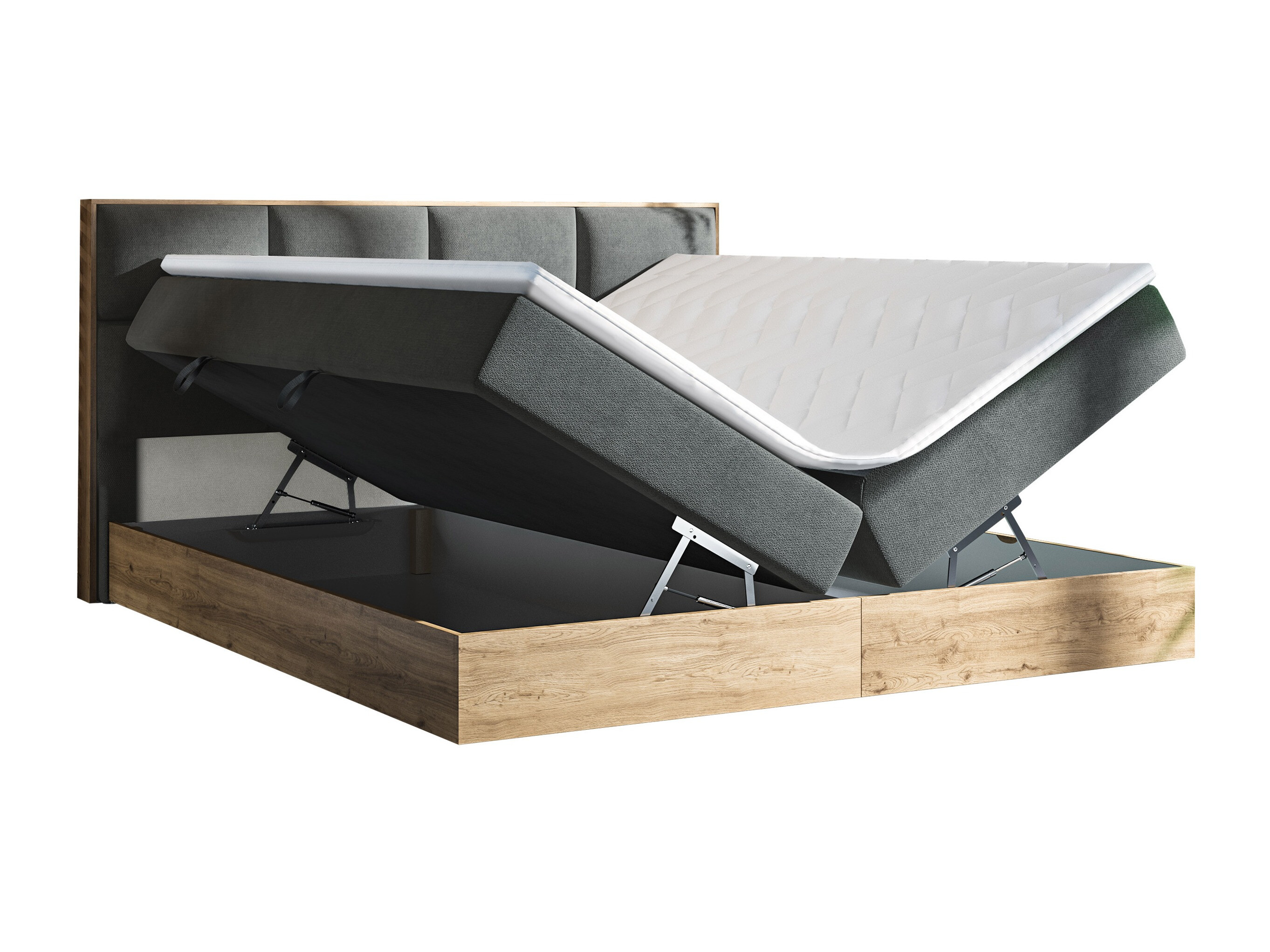 Cama continental ComfiDream Miraena (Carvalho dourado + Soro 97)