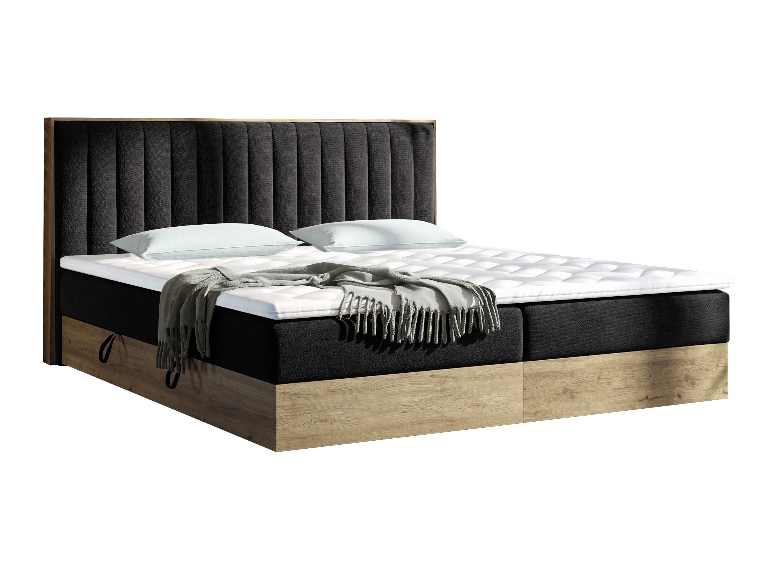 Cama continental ComfiDream Odelra (Carvalho dourado + Soro 100)