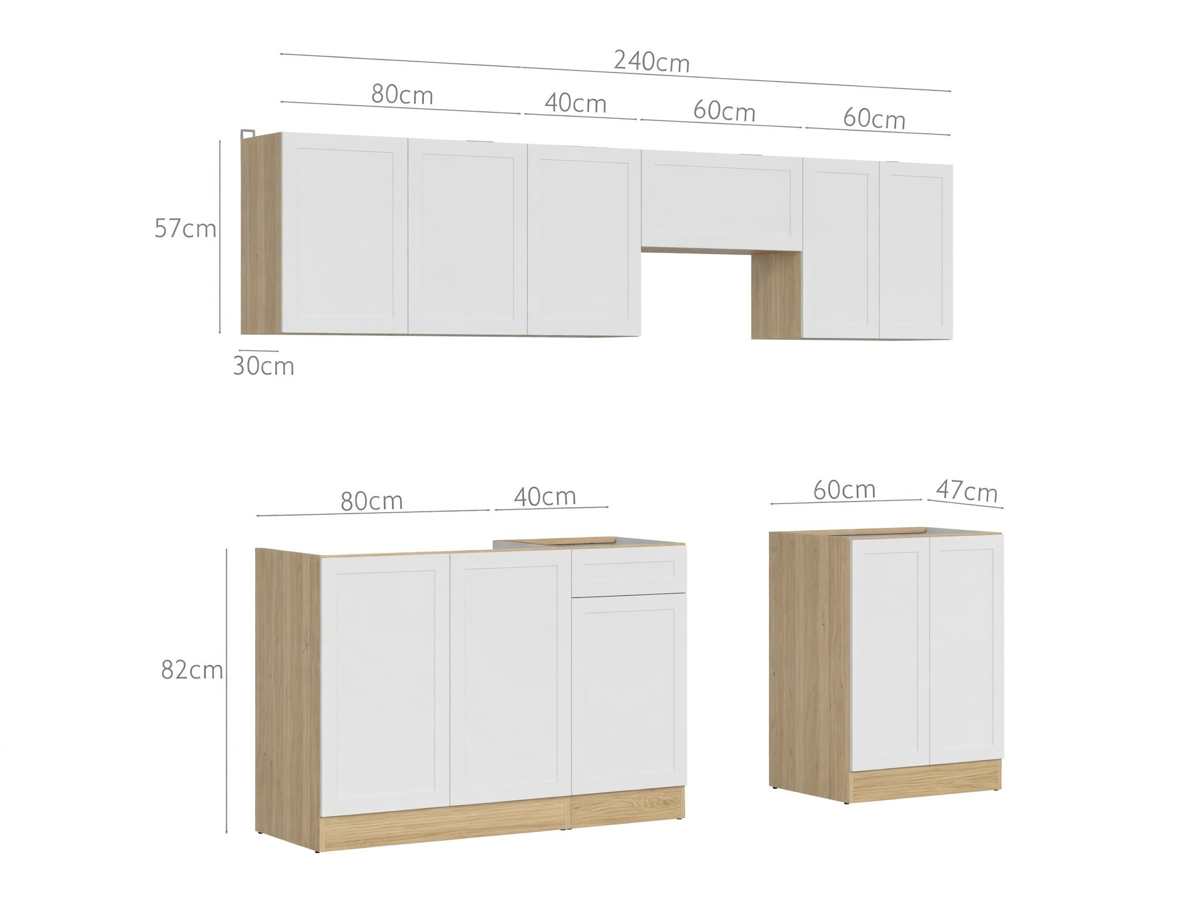 Conjunto de cozinha modular Boston 751