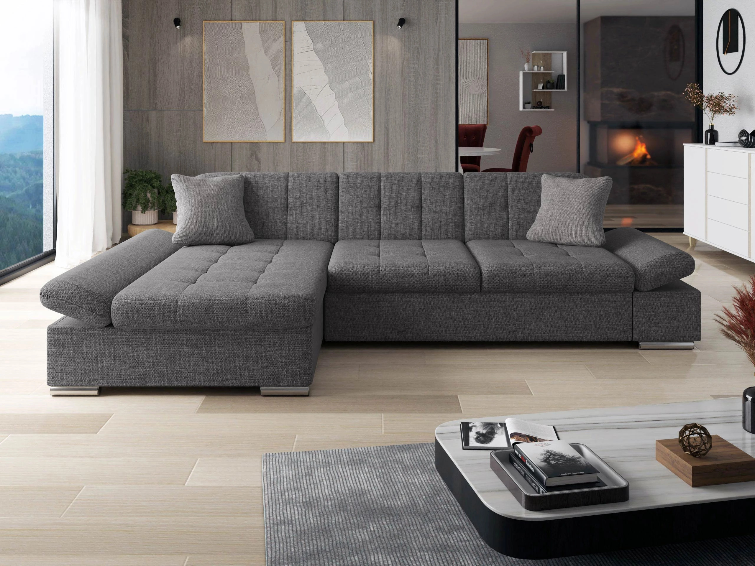 Sofá de canto Comfivo Serenitas (Lux 06 + Lux 05)