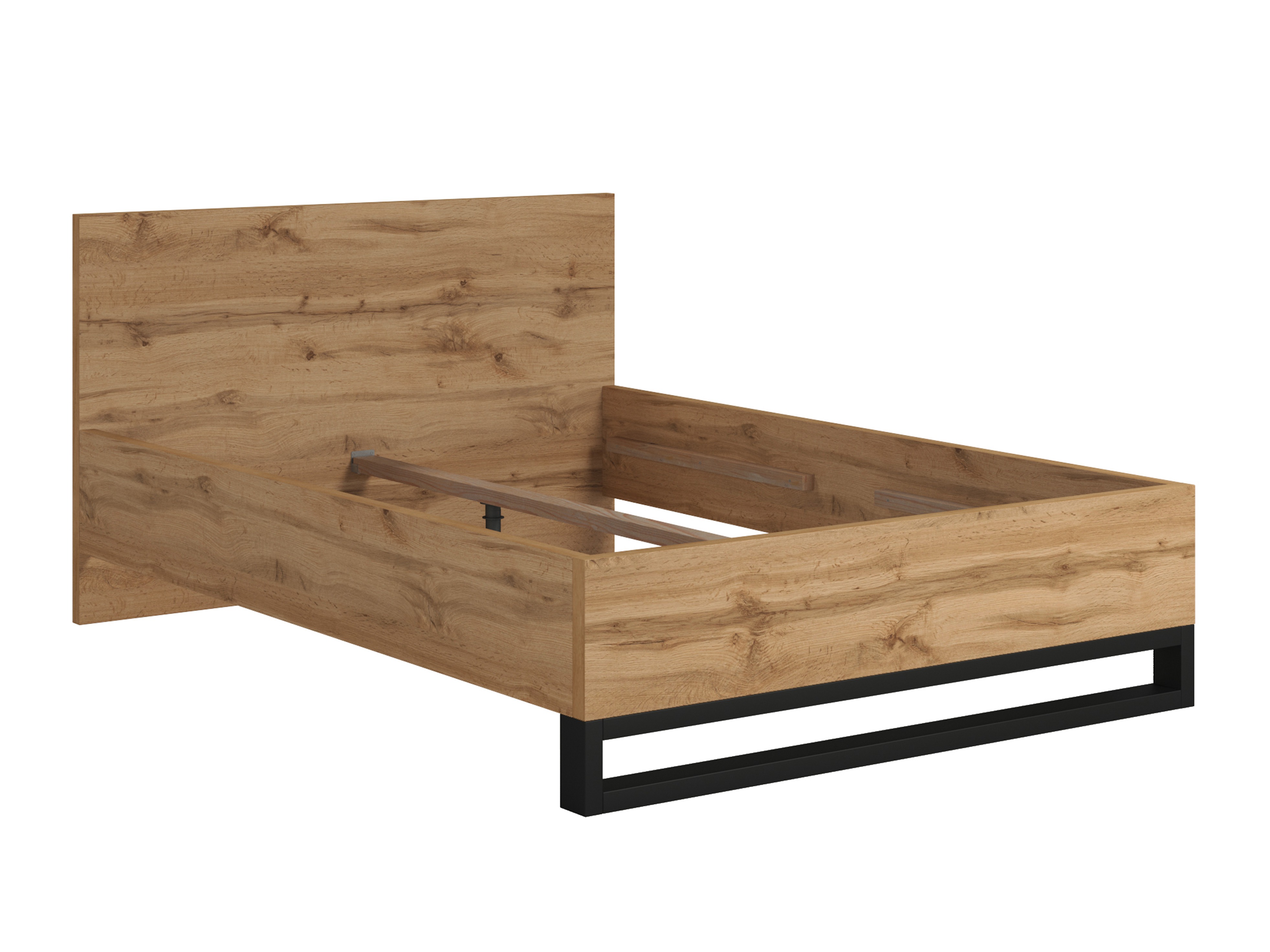 Cama Avicavu 118 (Carvalho wotan + Preto)