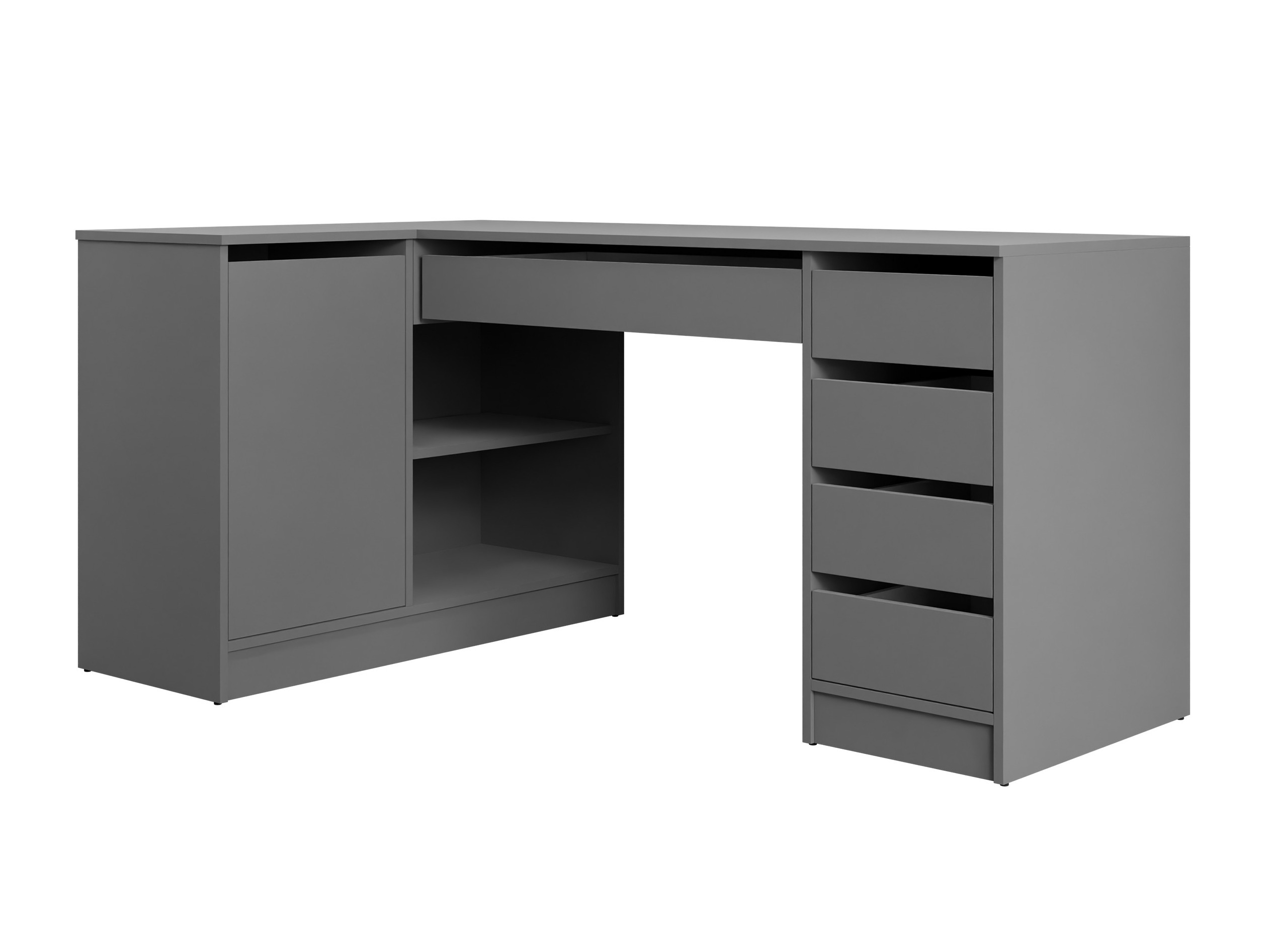 Mesa de escritório para cantos Comfivo Terros III (Antracite)