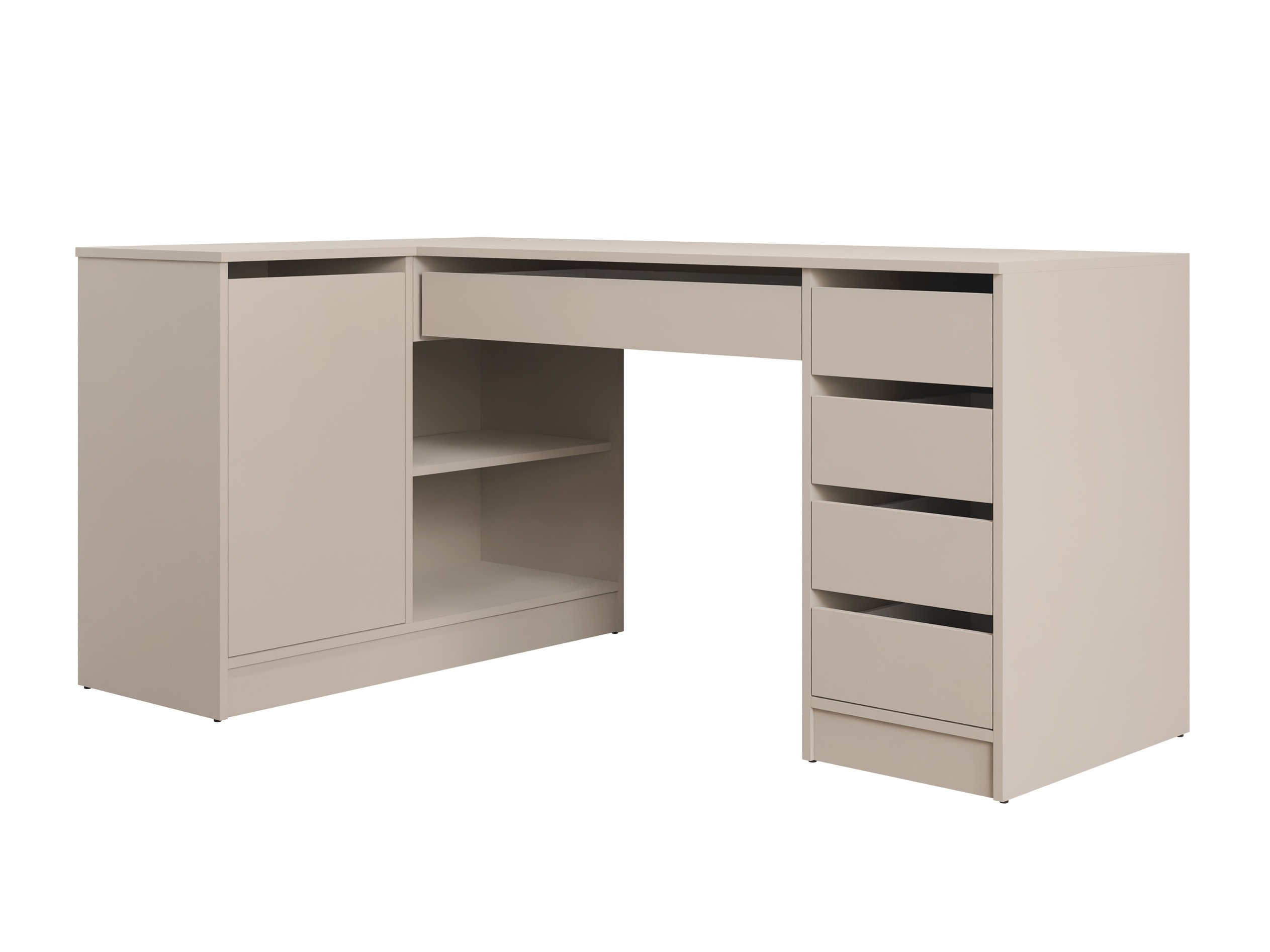 Mesa de escritório para cantos Comfivo Terros III (Bege)