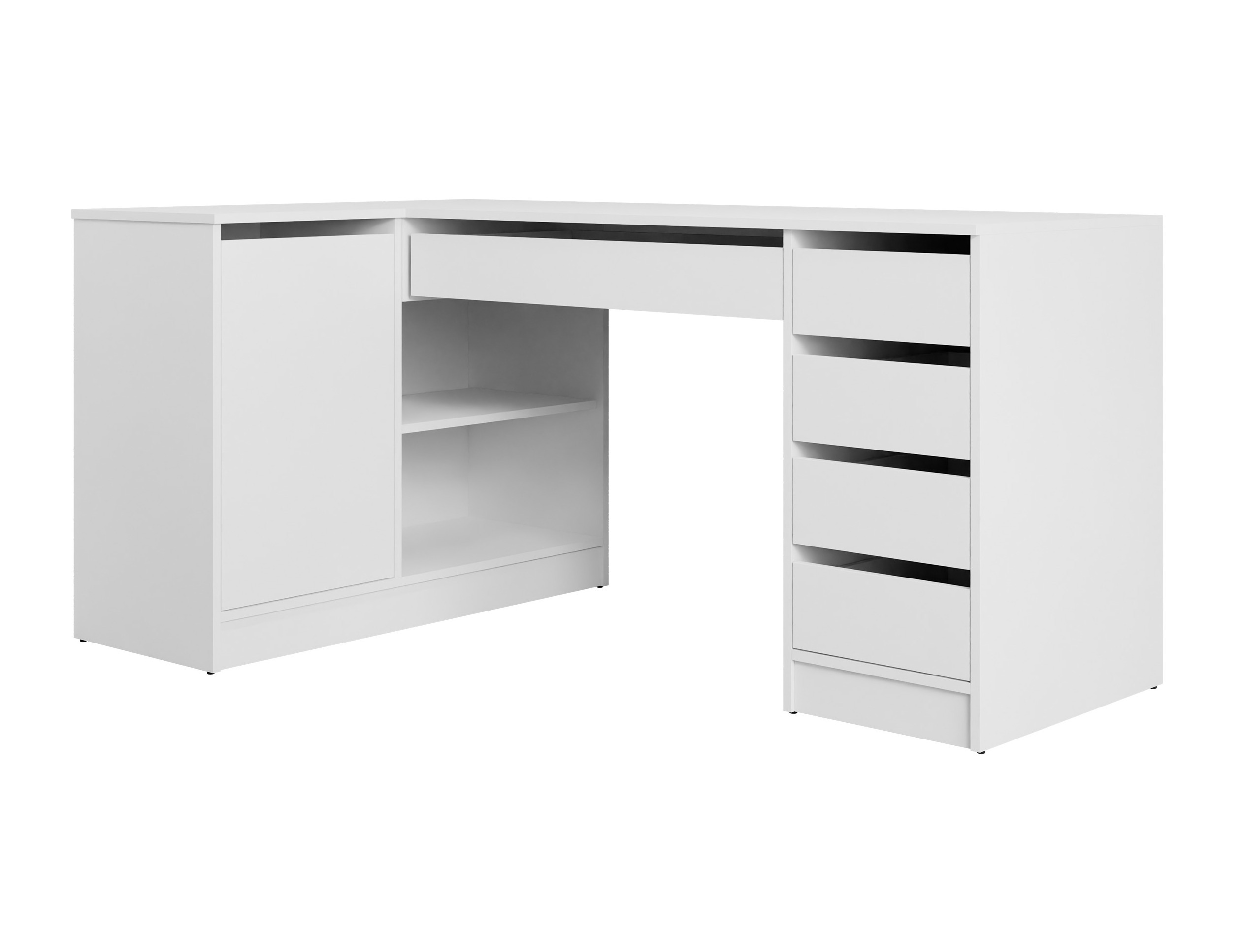 Mesa de escritório para cantos Comfivo Terros III (Branco)