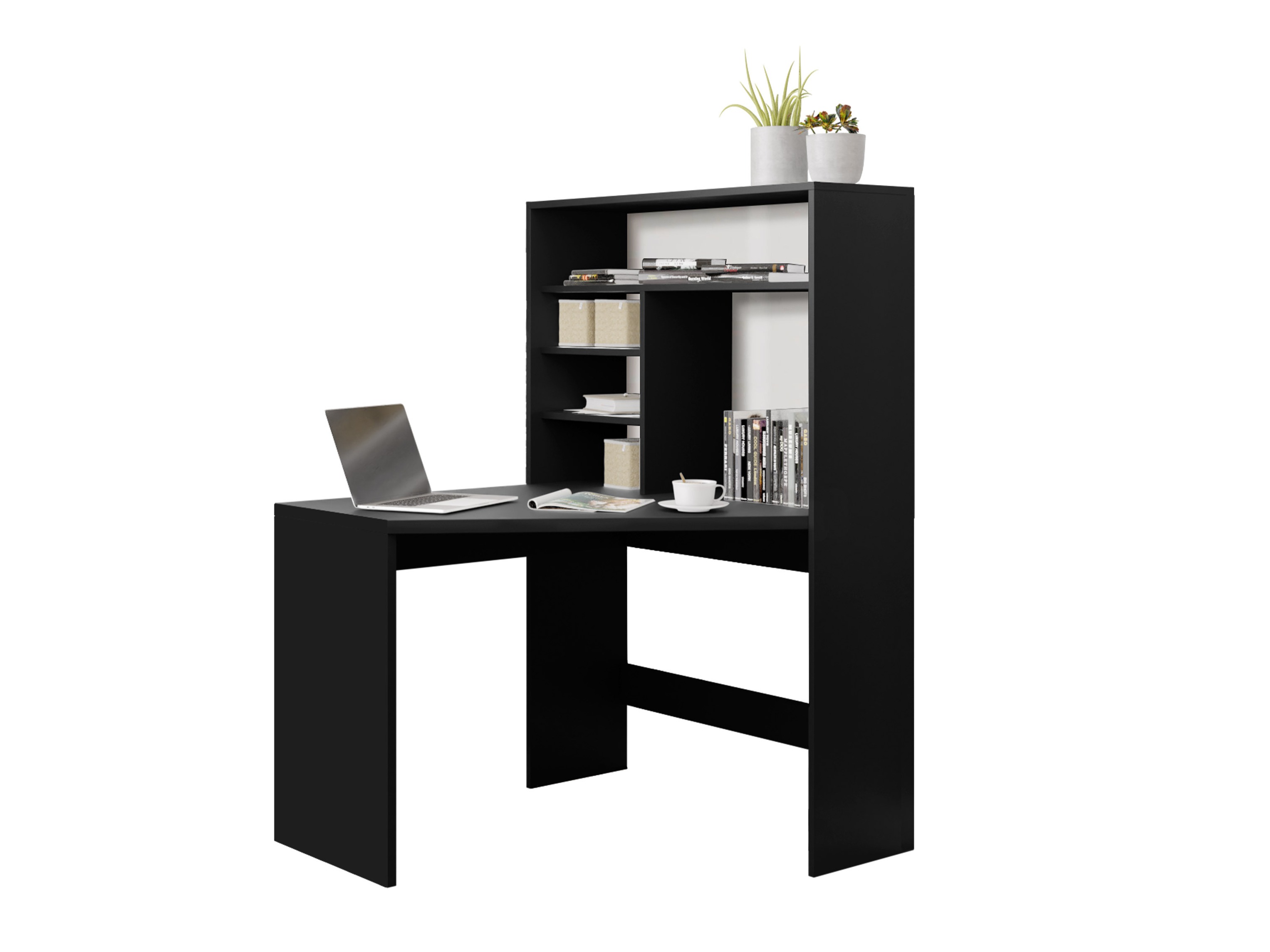 Mesa de escritório para cantos Claral (Preto)