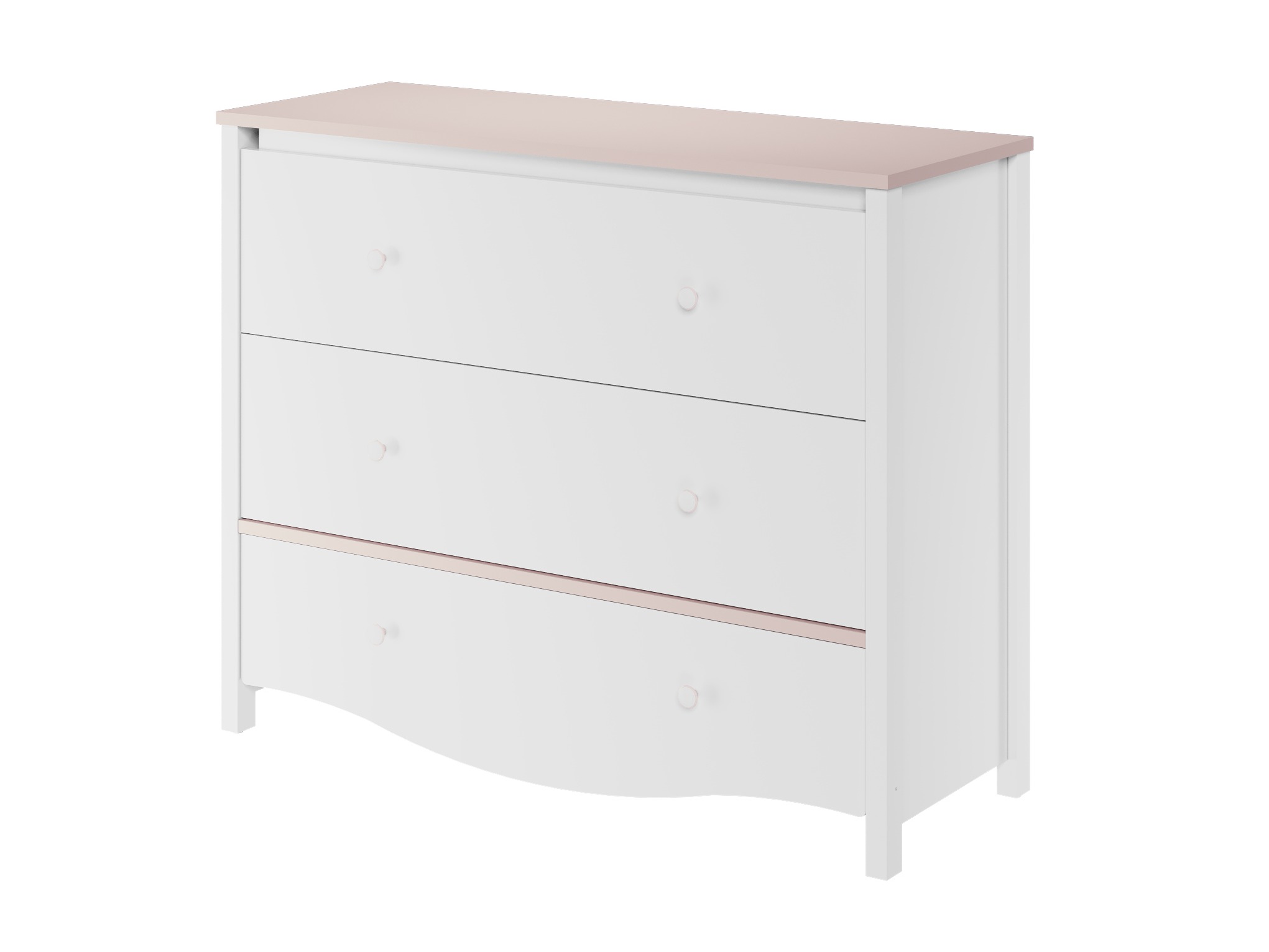 Cómoda Velferi 125 (Branco + Rosa)