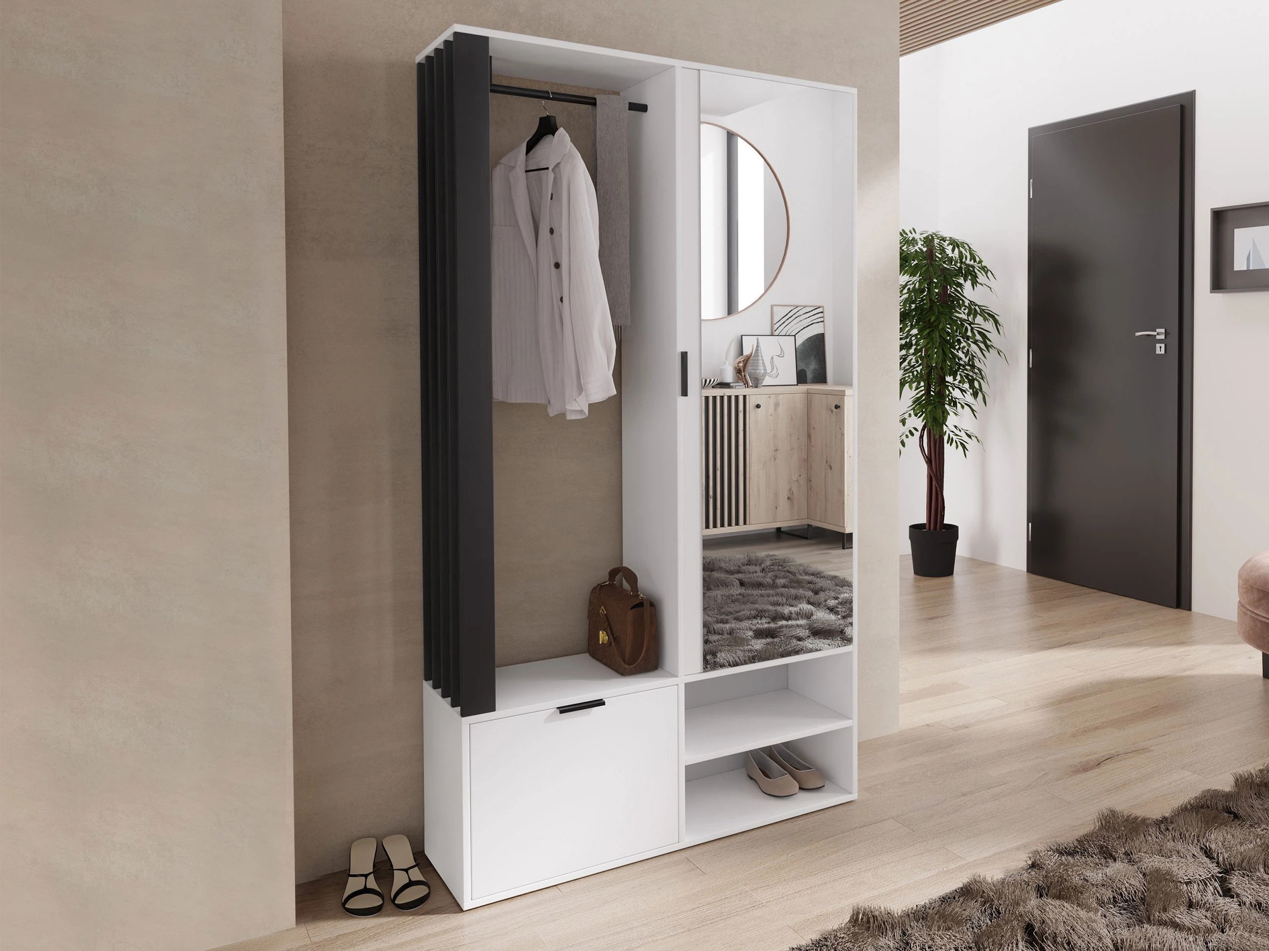 Conjunto para corredor Vinea (Branco + Preto)