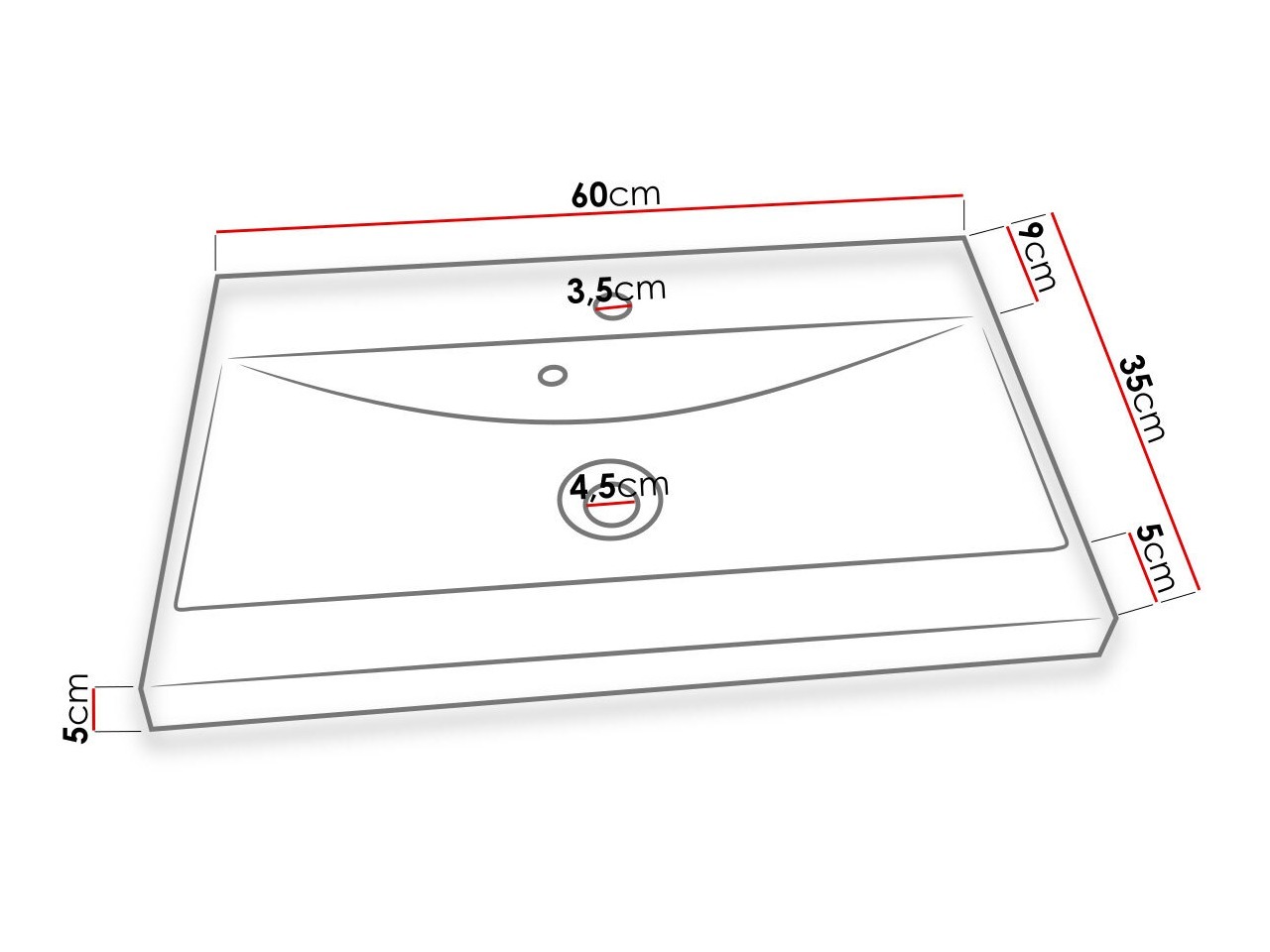 Conjunto para casa de banho Sarasota 108 (Matera cinzento + Castanha)