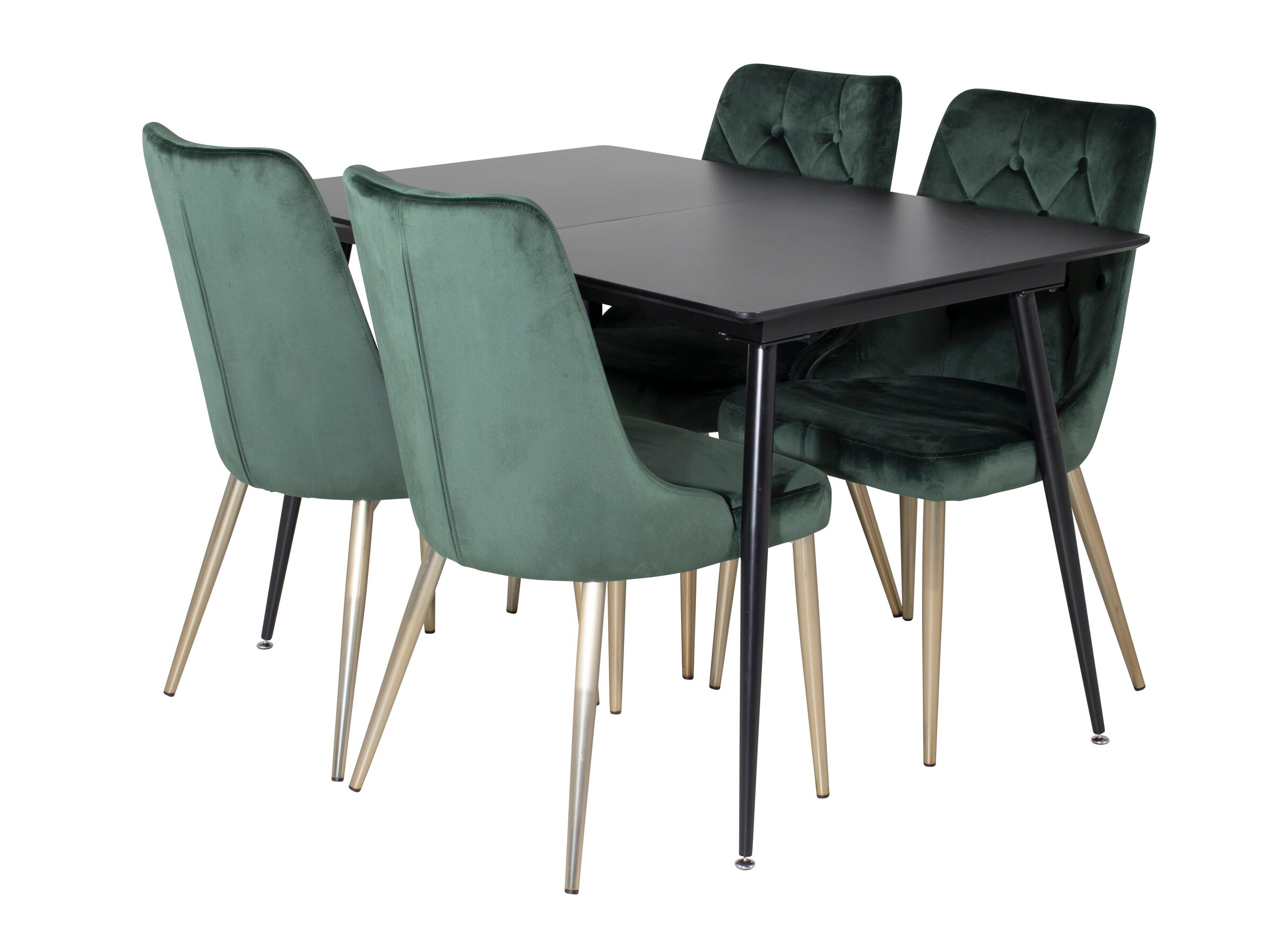 Conjunto para refeições Dallas 1522 (Verde + Dourado)