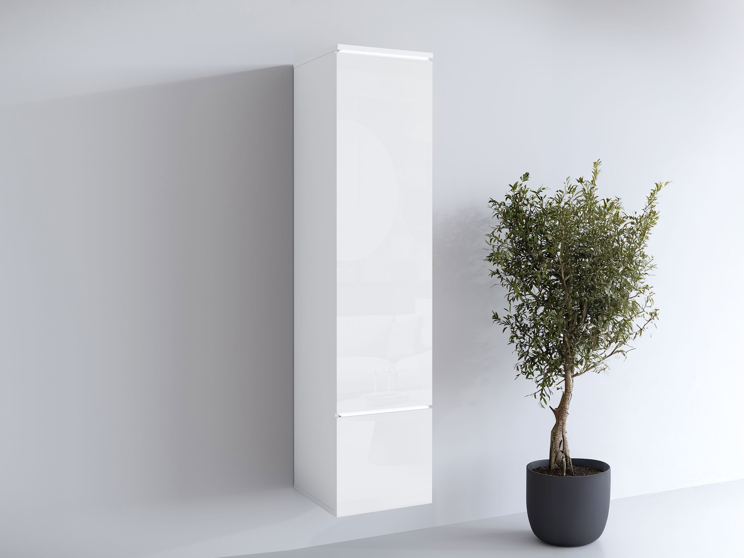 Estante Mirfivo 108 (Branco + Branco brilhante)