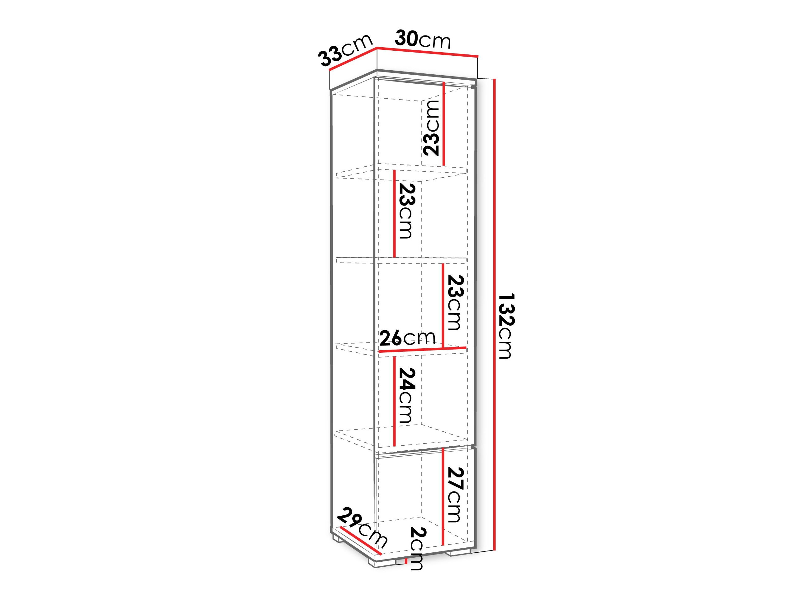 Estante Mirfivo 108 (Branco + Branco brilhante)