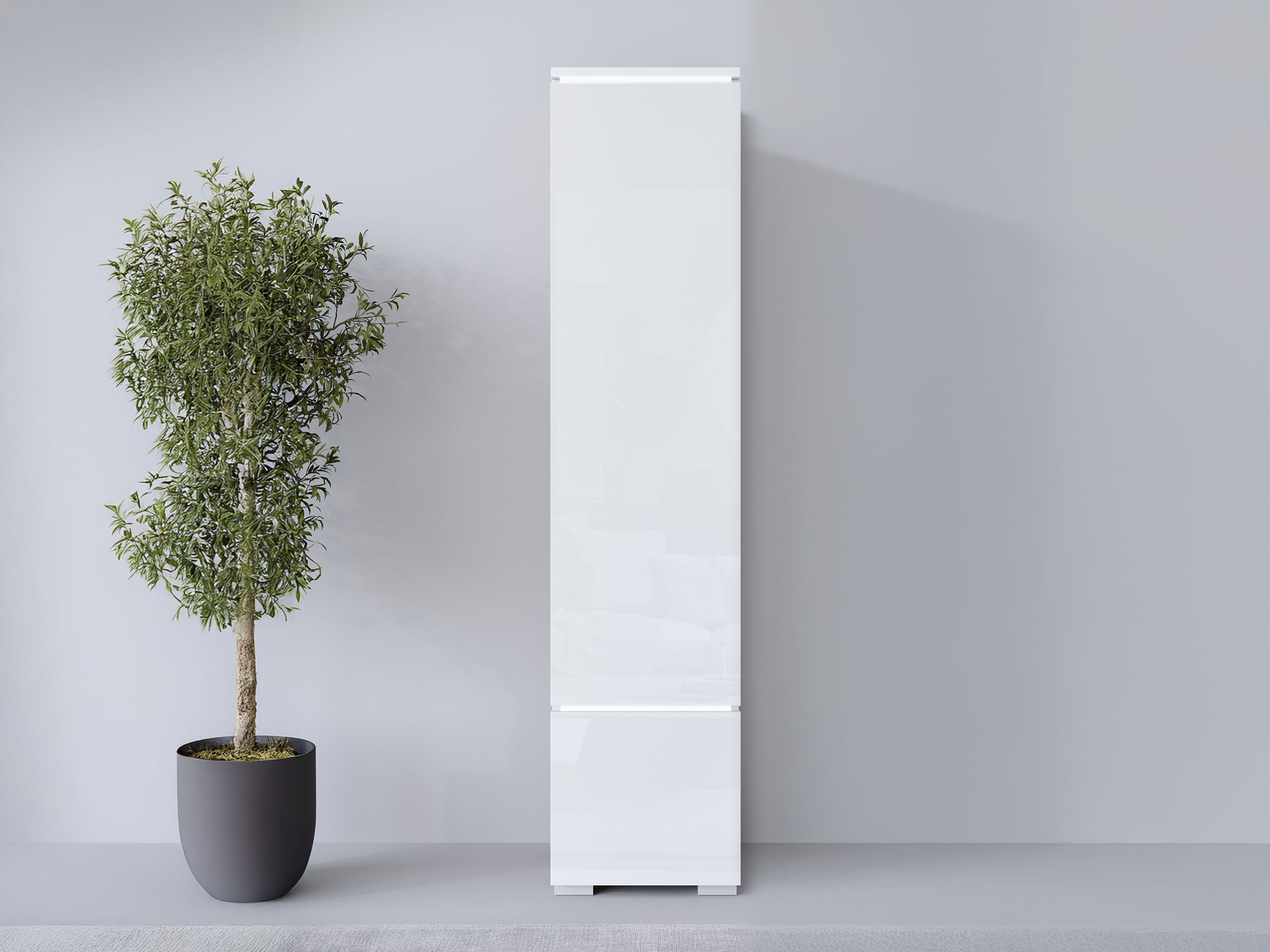Estante Mirfivo 108 (Branco + Branco brilhante)
