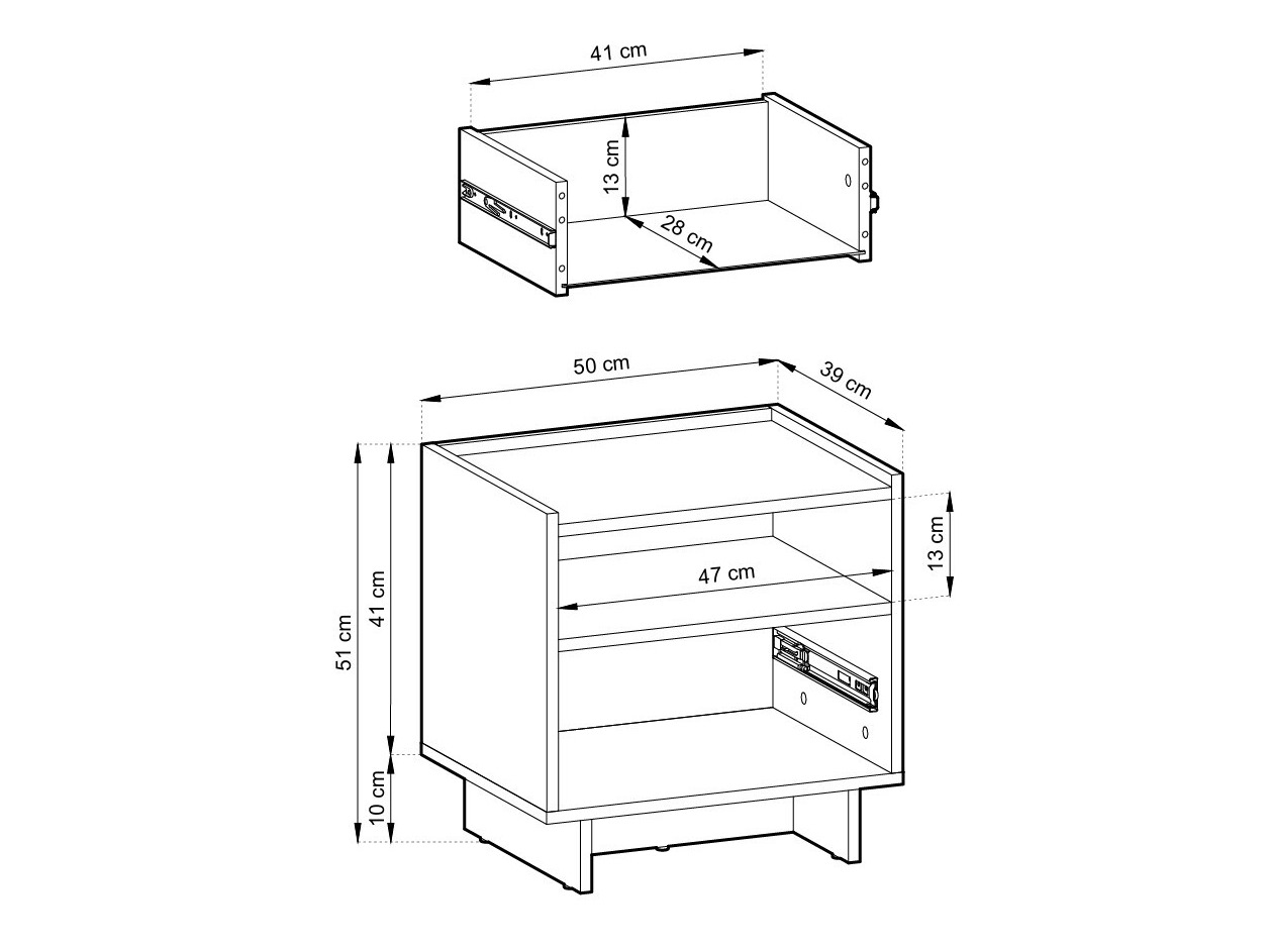 Mesa de cabeceira Romsona 106