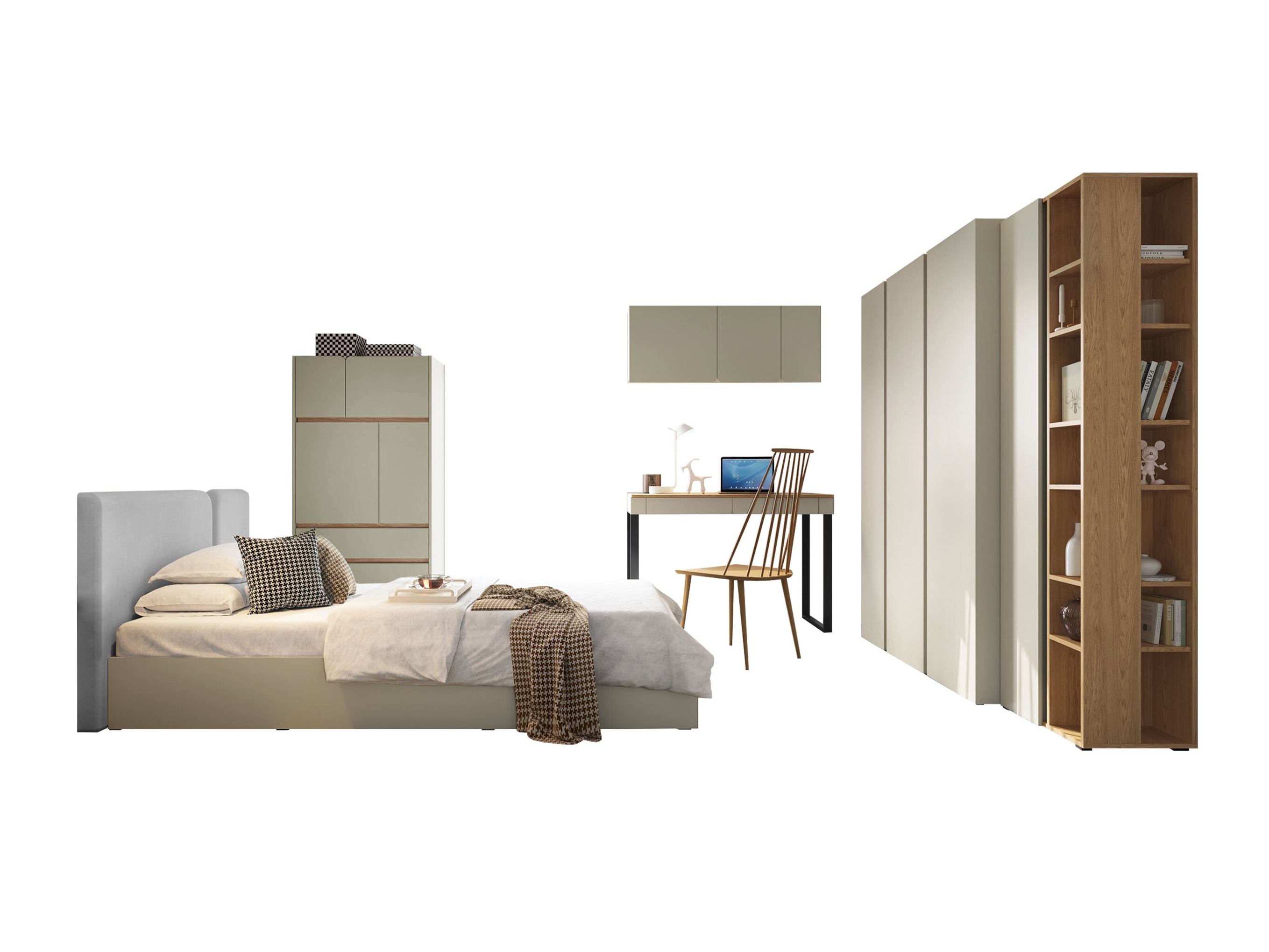Conjunto para quarto Fiosono 113 (Eucalipto + Carvalho)