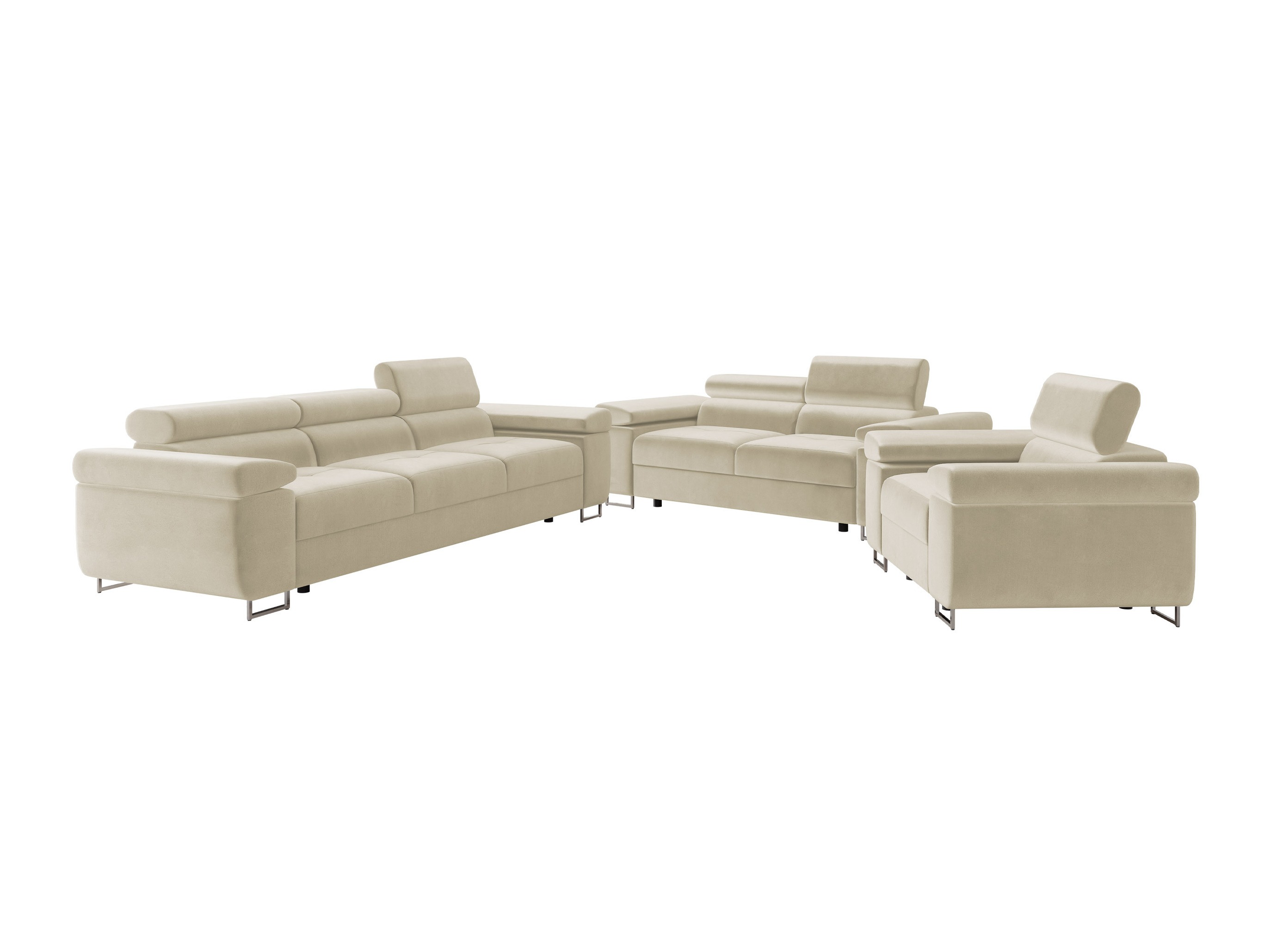 Conjunto de mobiliário com estofo Comfivo Vinetum (Polo 872)