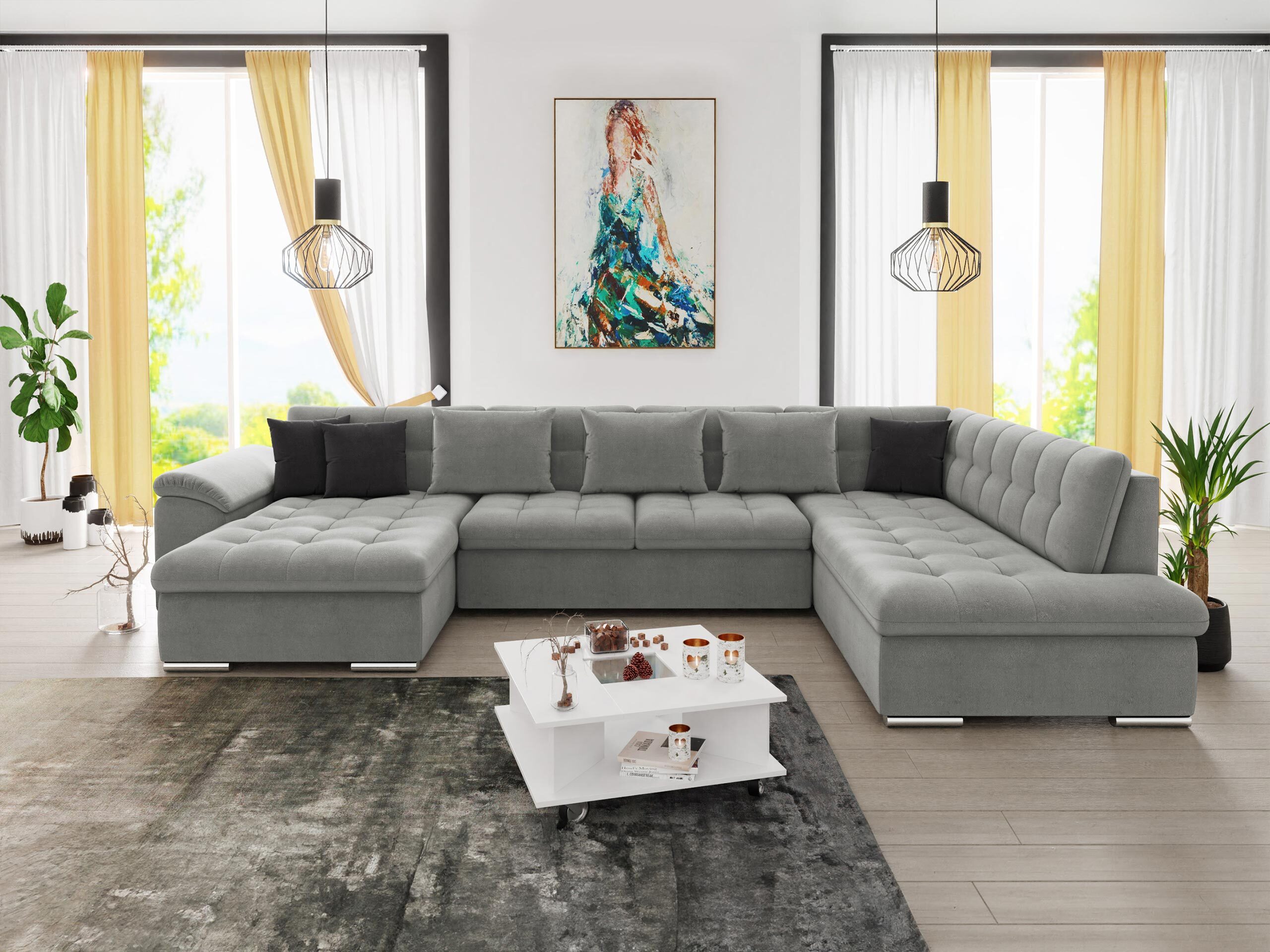 Sofá de canto Comfivo Gemma IV (Polo 894 + Polo 897)