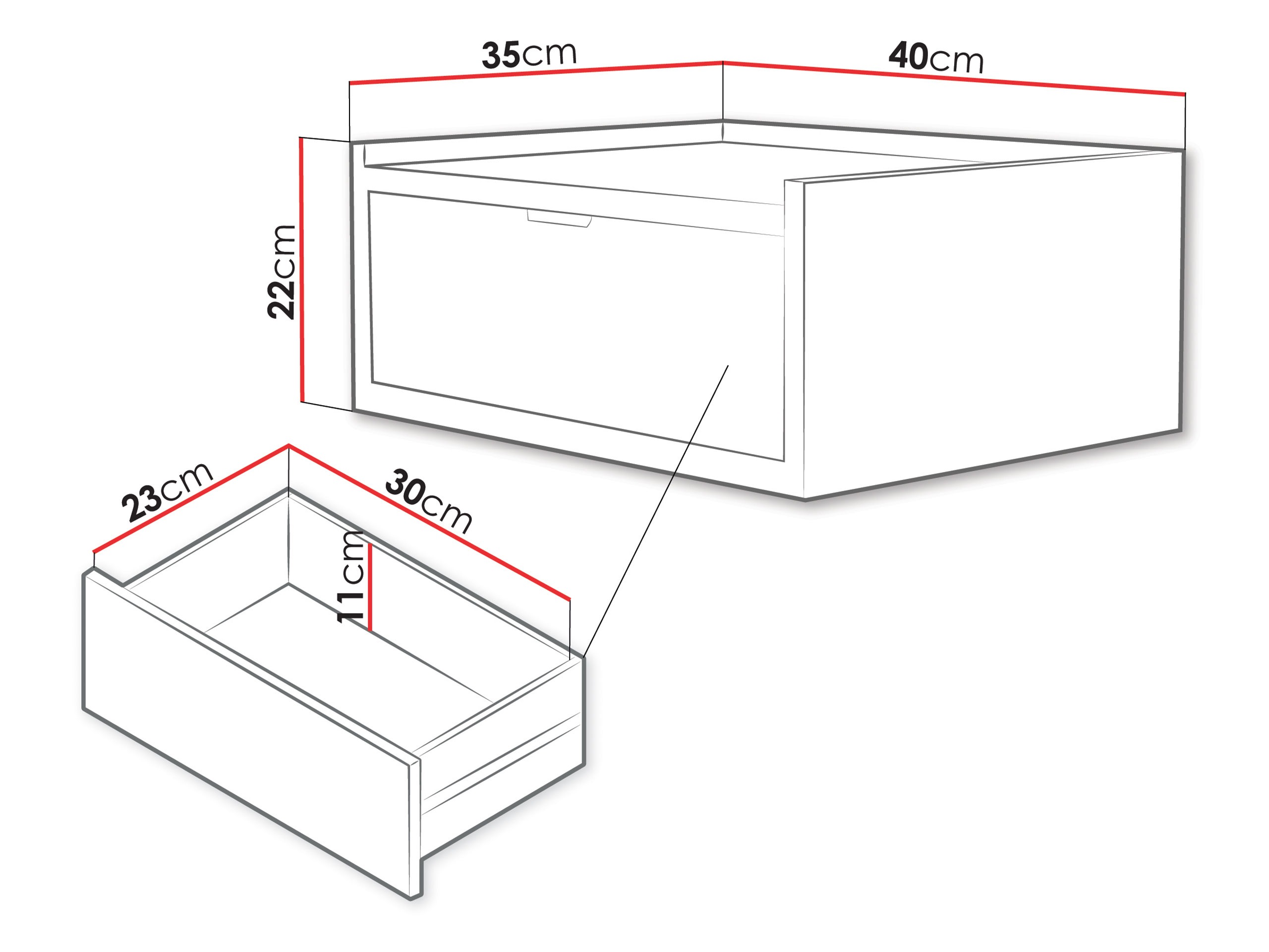 Mesa de cabeceira Studos I (Carvalho)