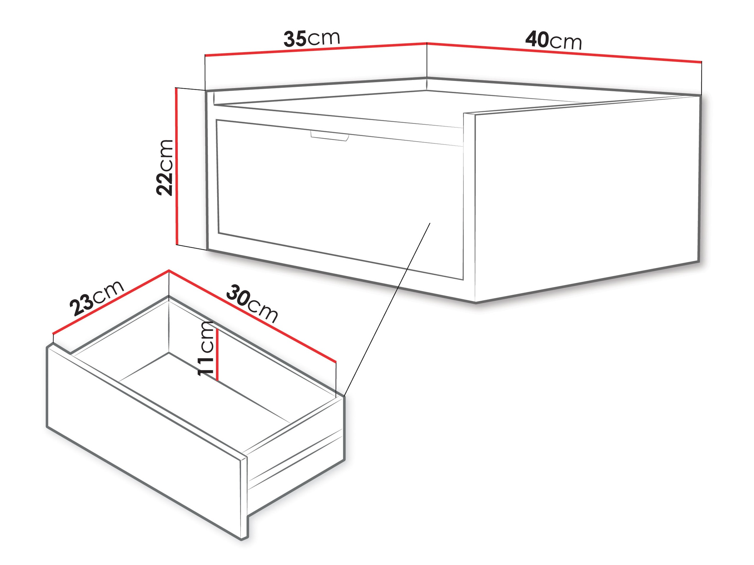 Mesa de cabeceira Studos I (Nogueira)