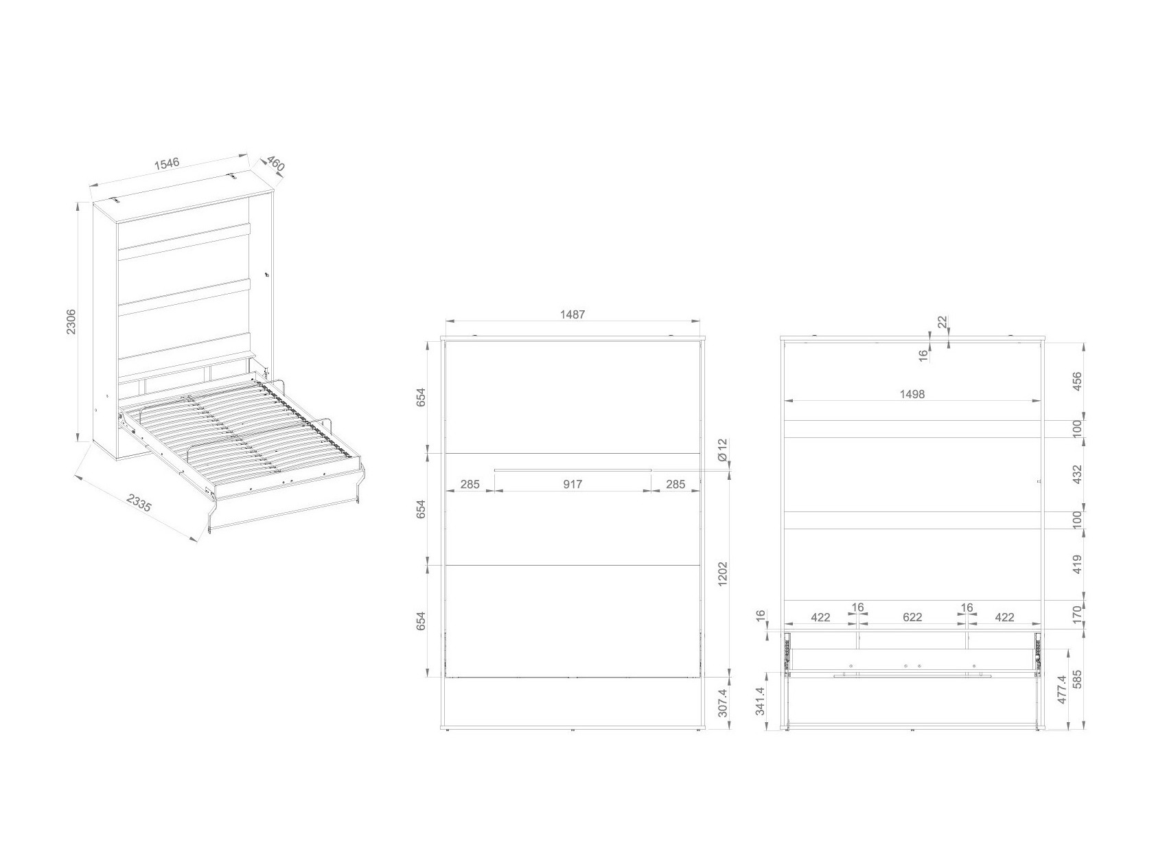 Cama rebatível Sermavi 125