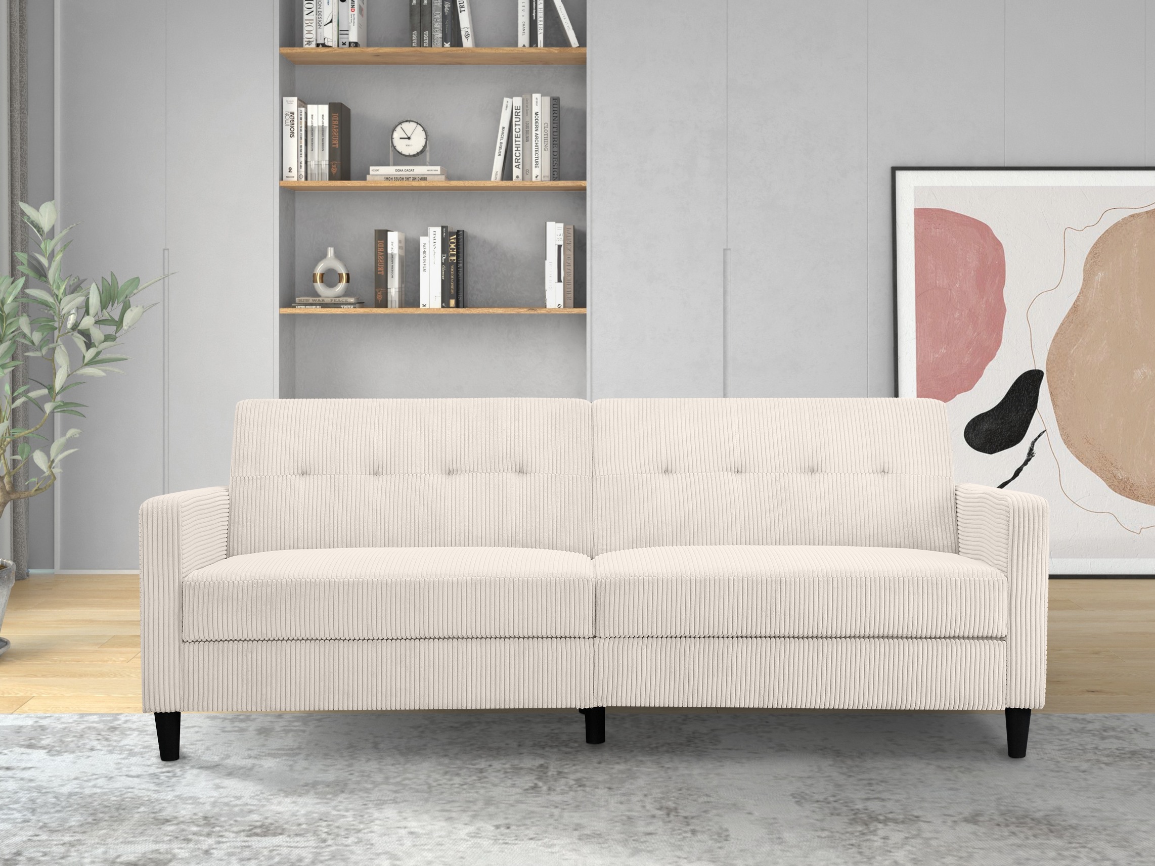 Sofá-cama Tulsa 626 (Creme)