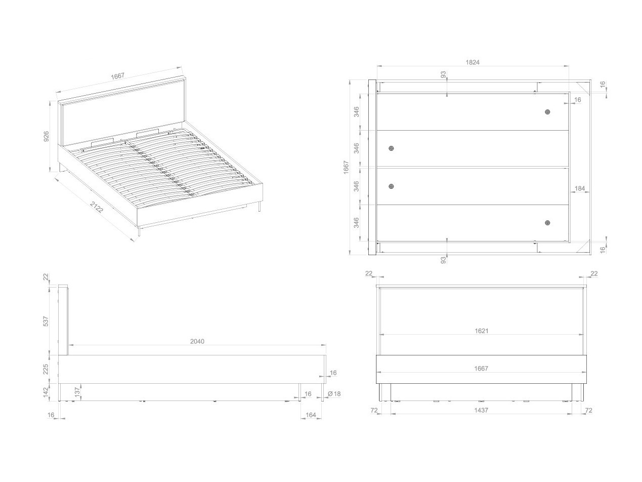 Conjunto para quarto Sermavi 139