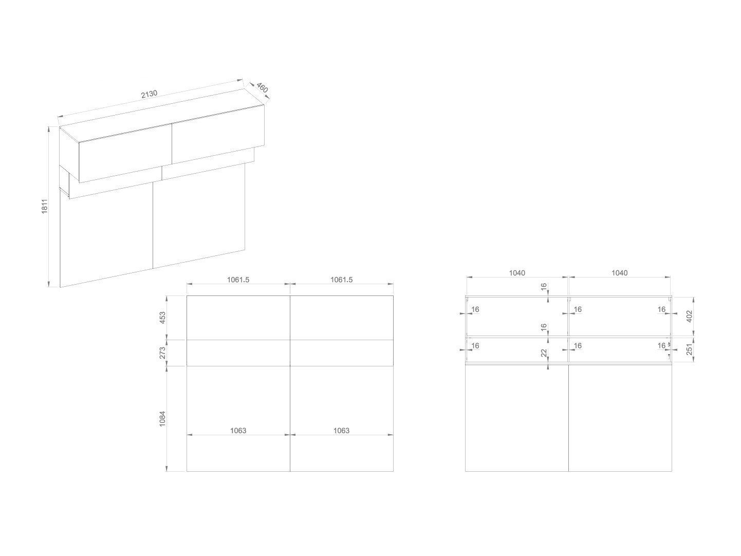 Conjunto para quarto Sermavi 139