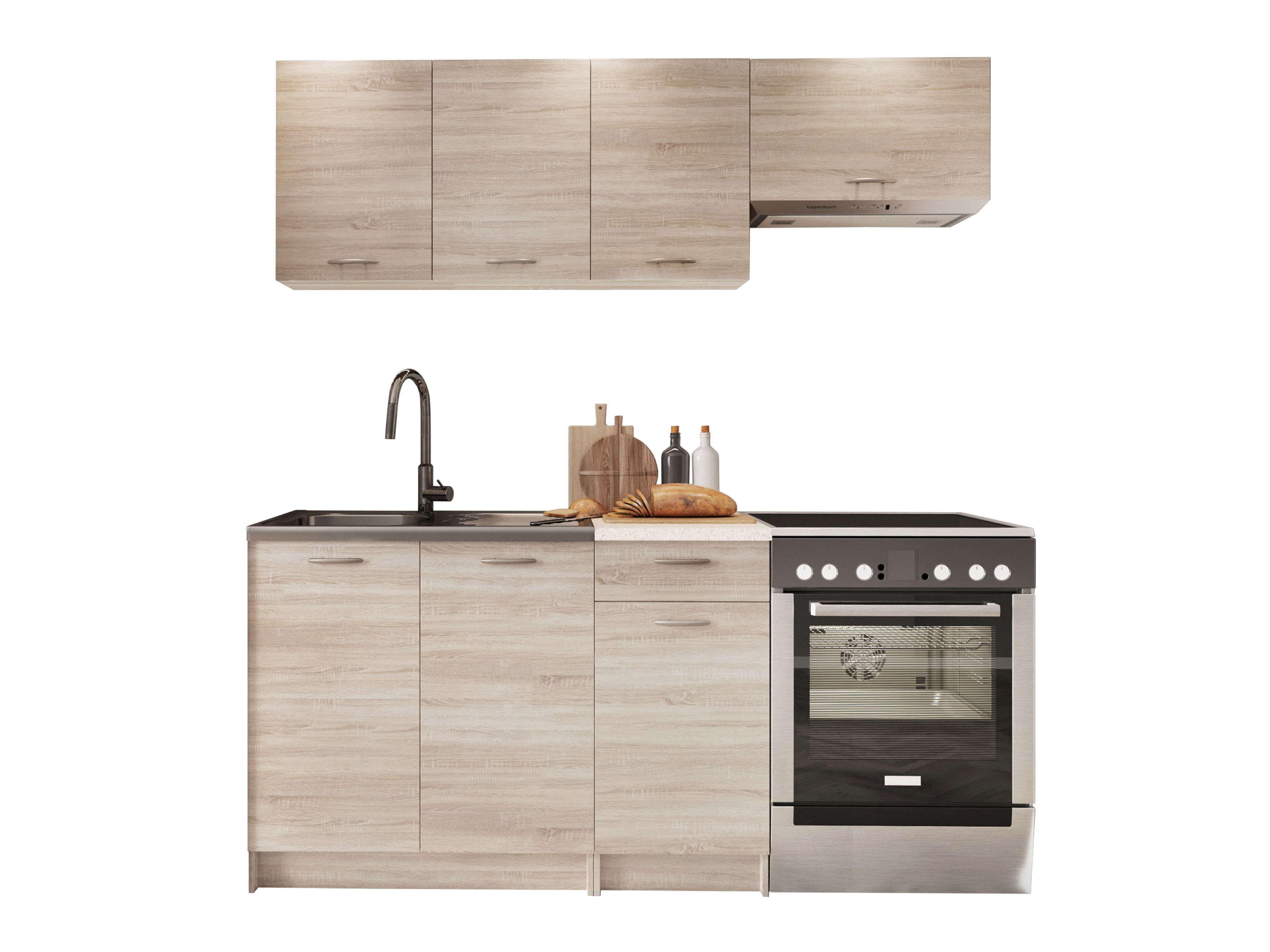 Conjunto para cozinha Ota (Carvalho sonoma + Bege)