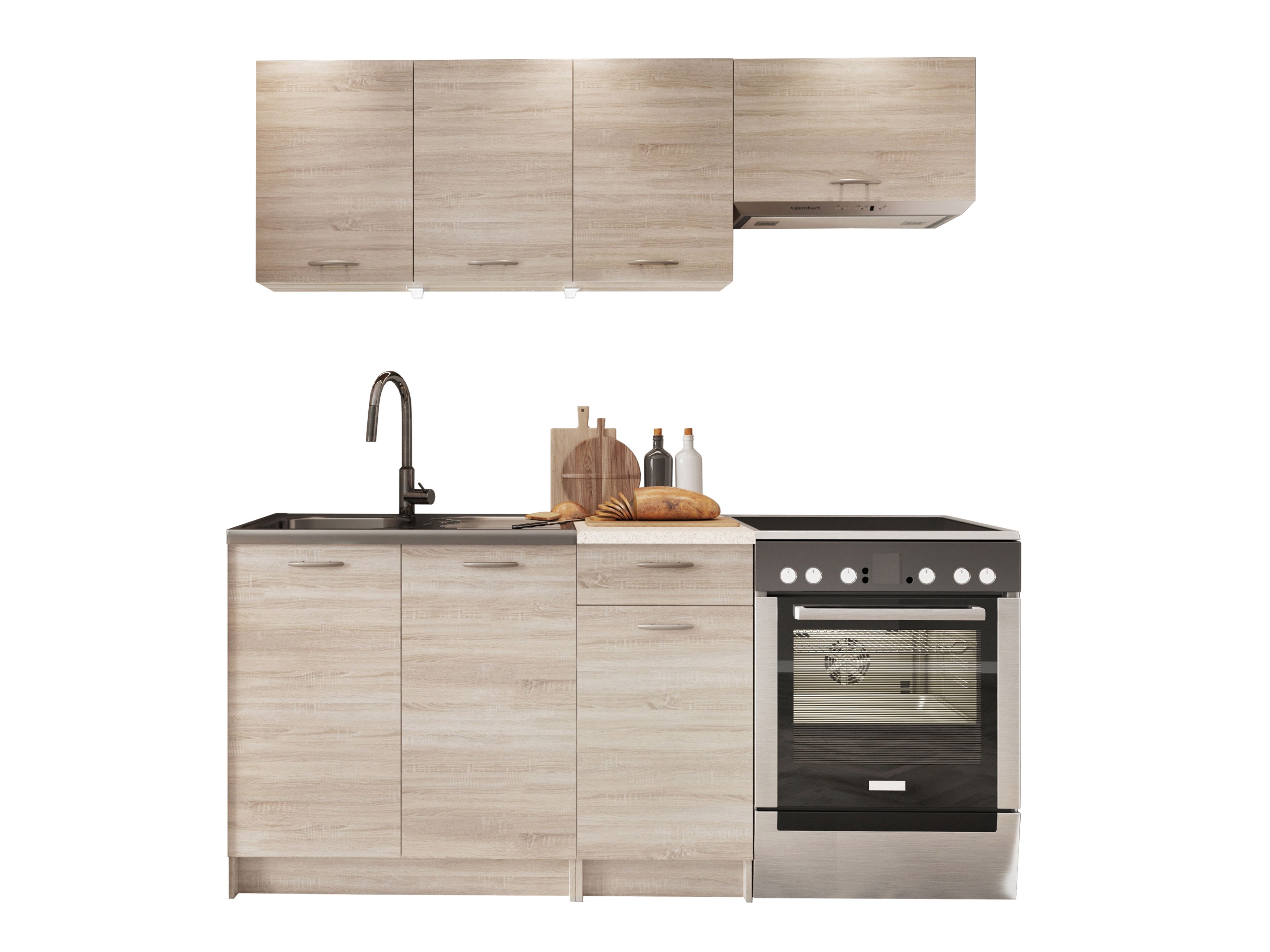 Conjunto para cozinha Ota (Carvalho sonoma + Bege)
