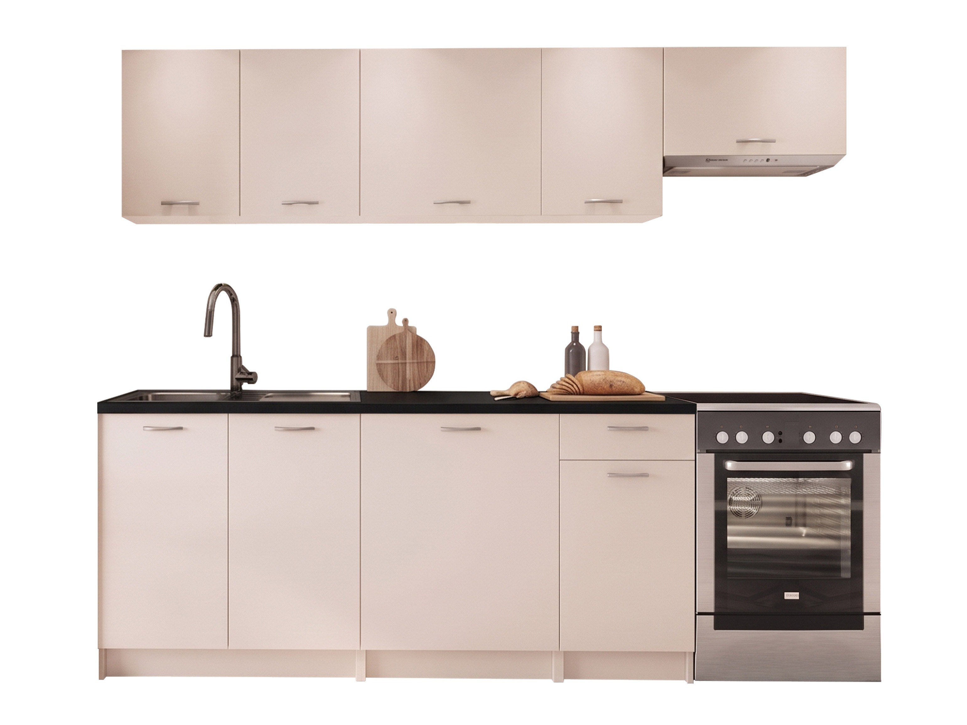 Conjunto para cozinha Trenton 188 (Caxemira + Preto)