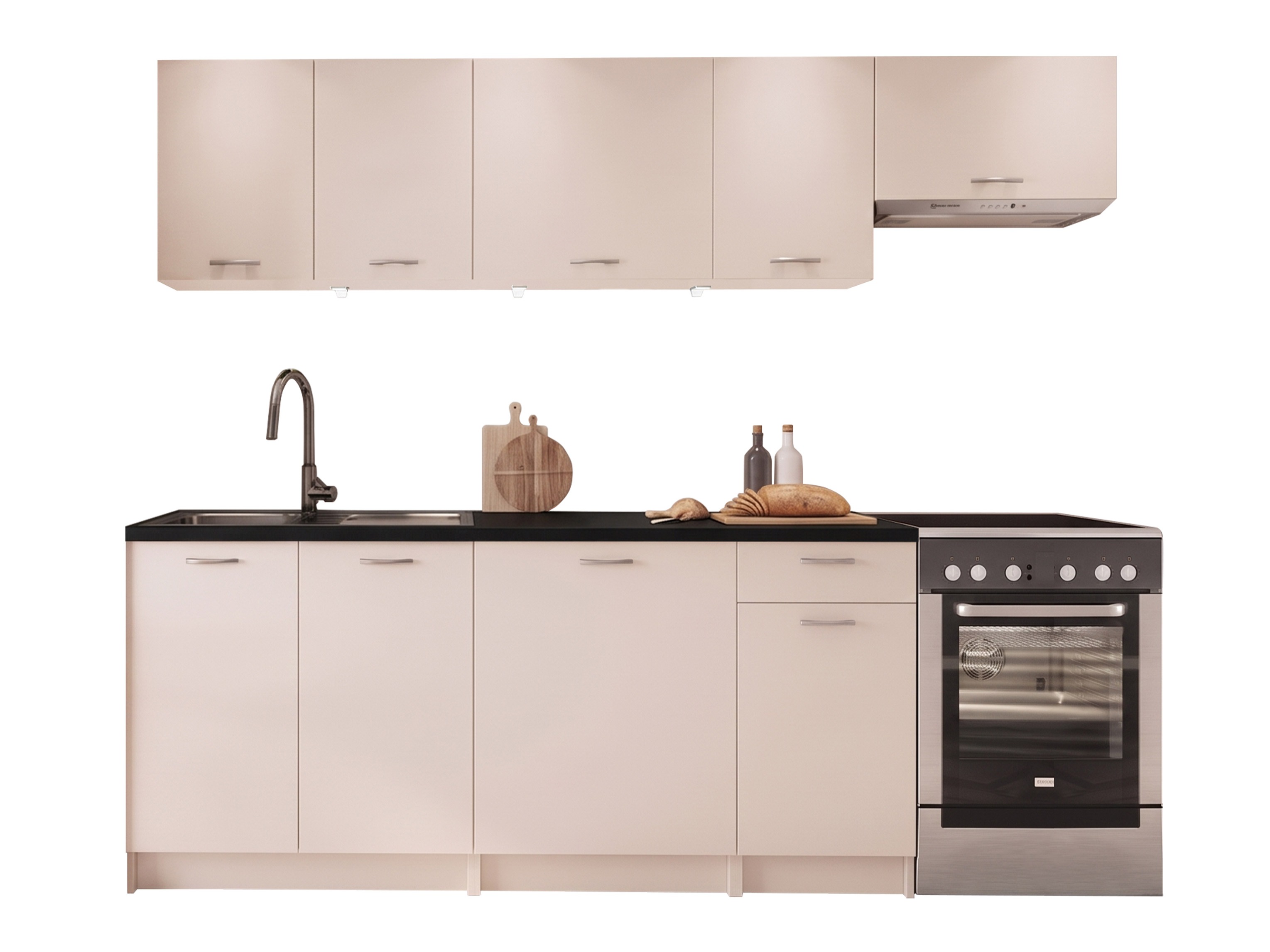 Conjunto para cozinha Trenton 188 (Caxemira + Preto)