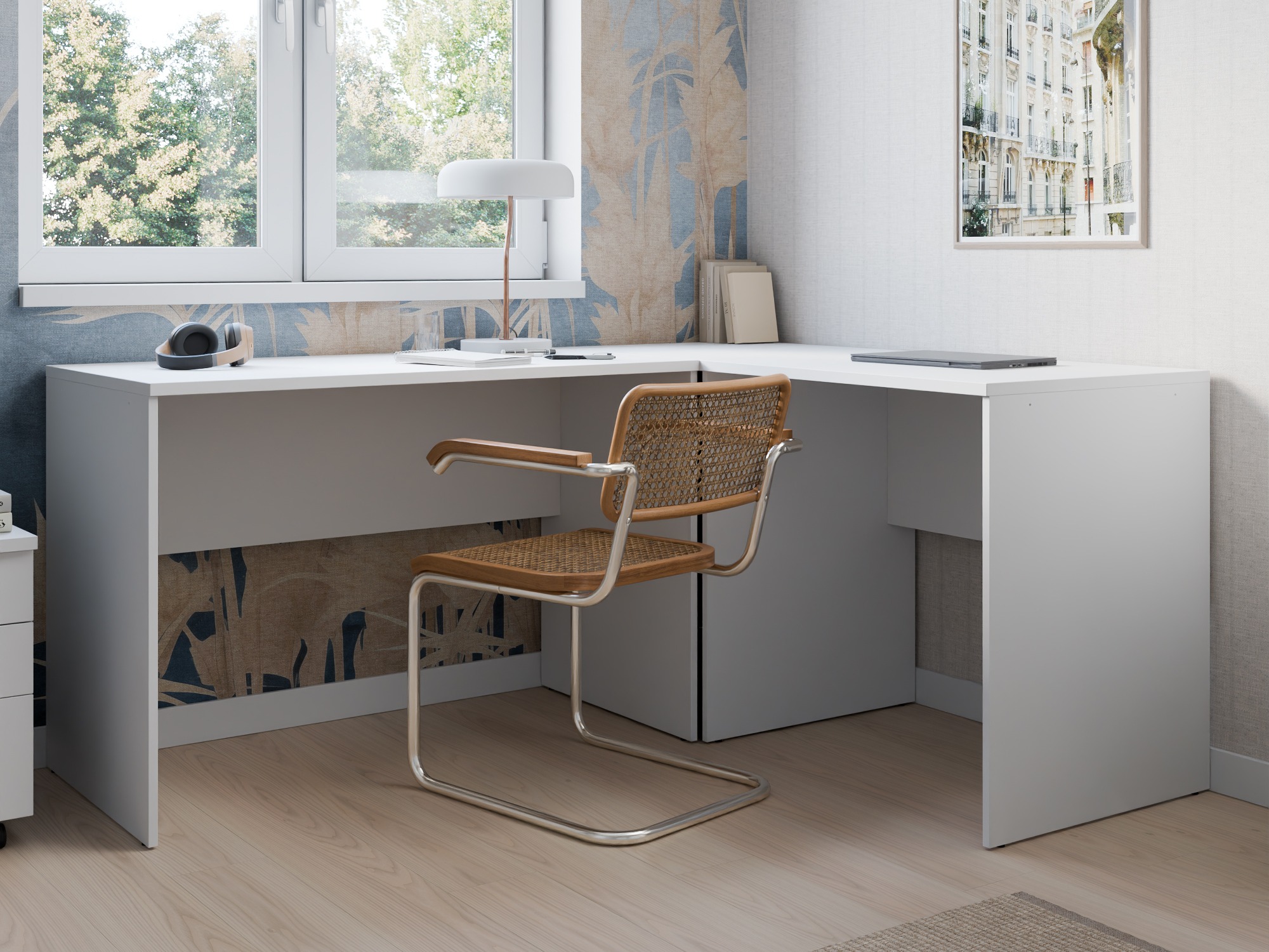 Mesa de escritório Fiofive 107 (Branco)
