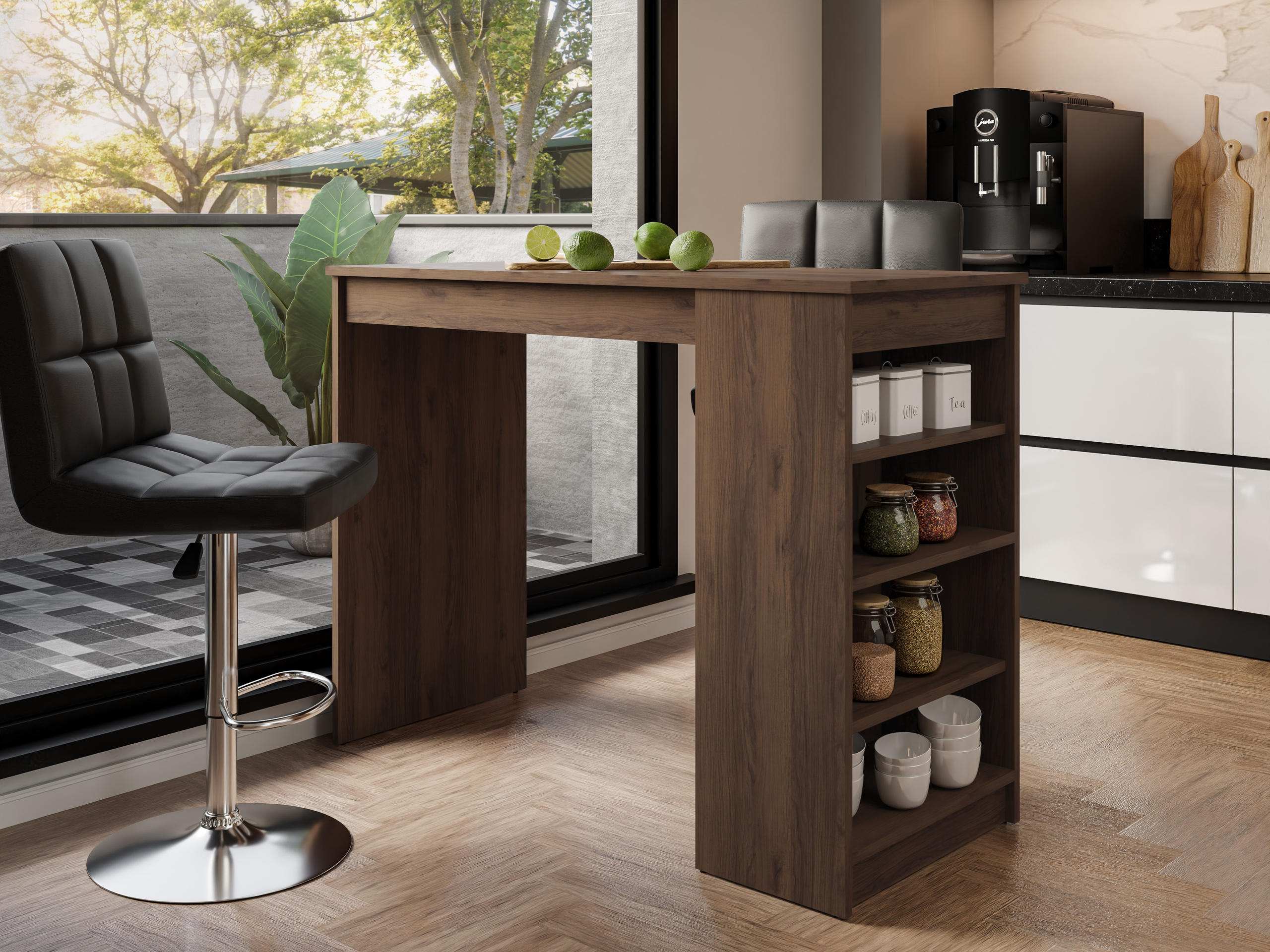 Mesa de bar Comfivo Cedrus (Nogueira)