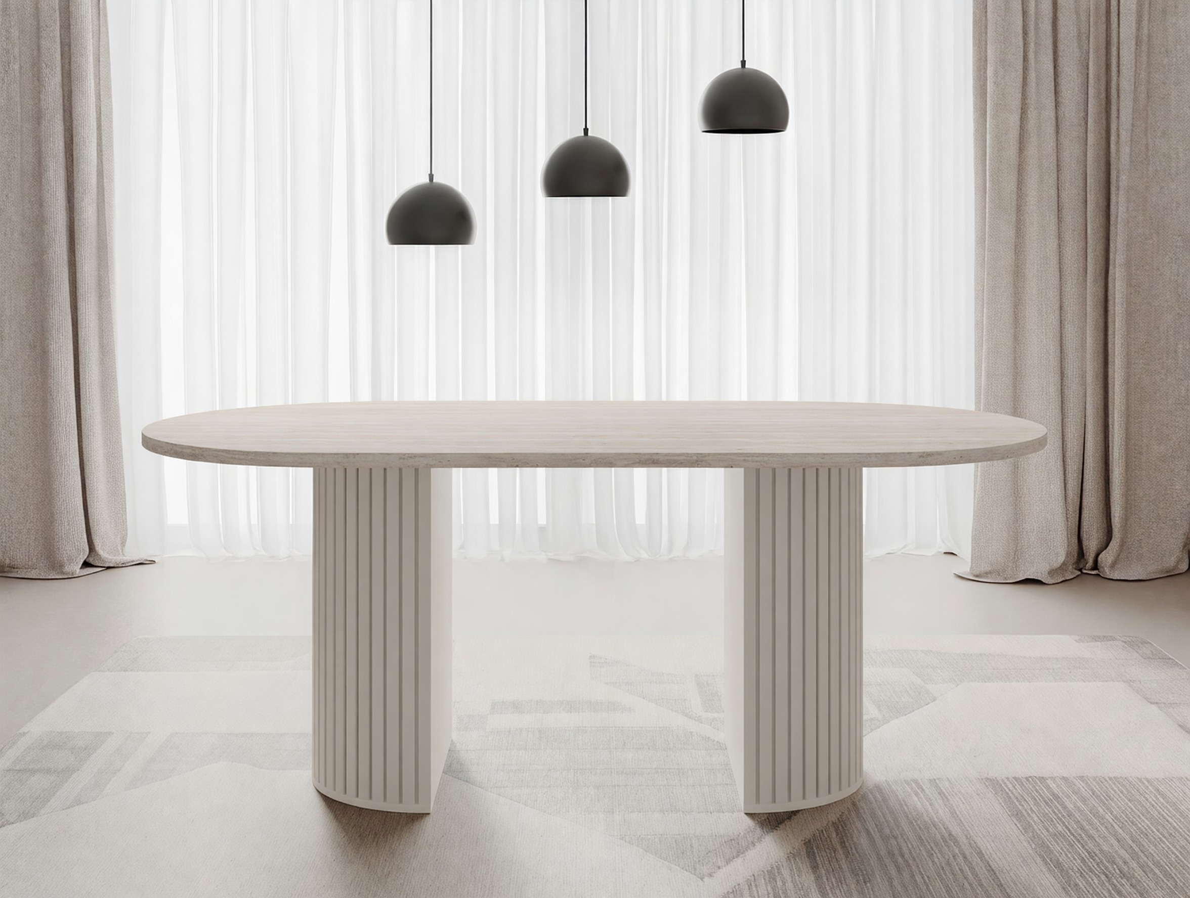Mesa Comfivo Ulma (Travertino claro + Bege)