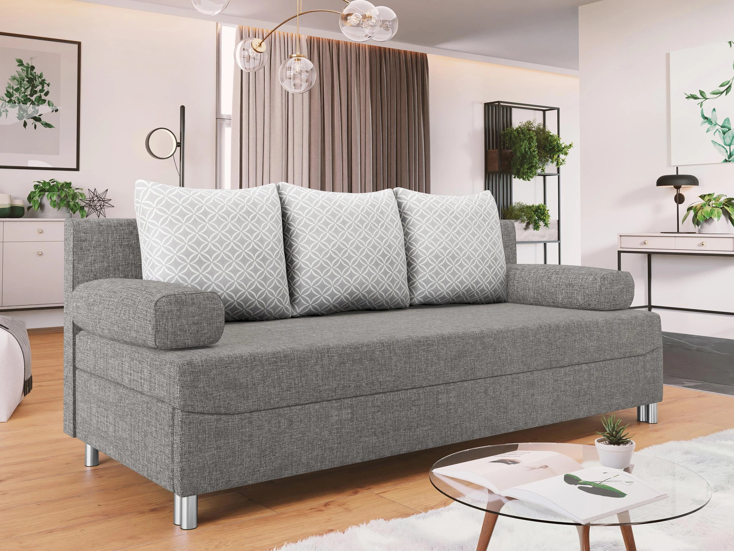Sofá-cama Comfivo Artes (Lux 05 + Evo 32)