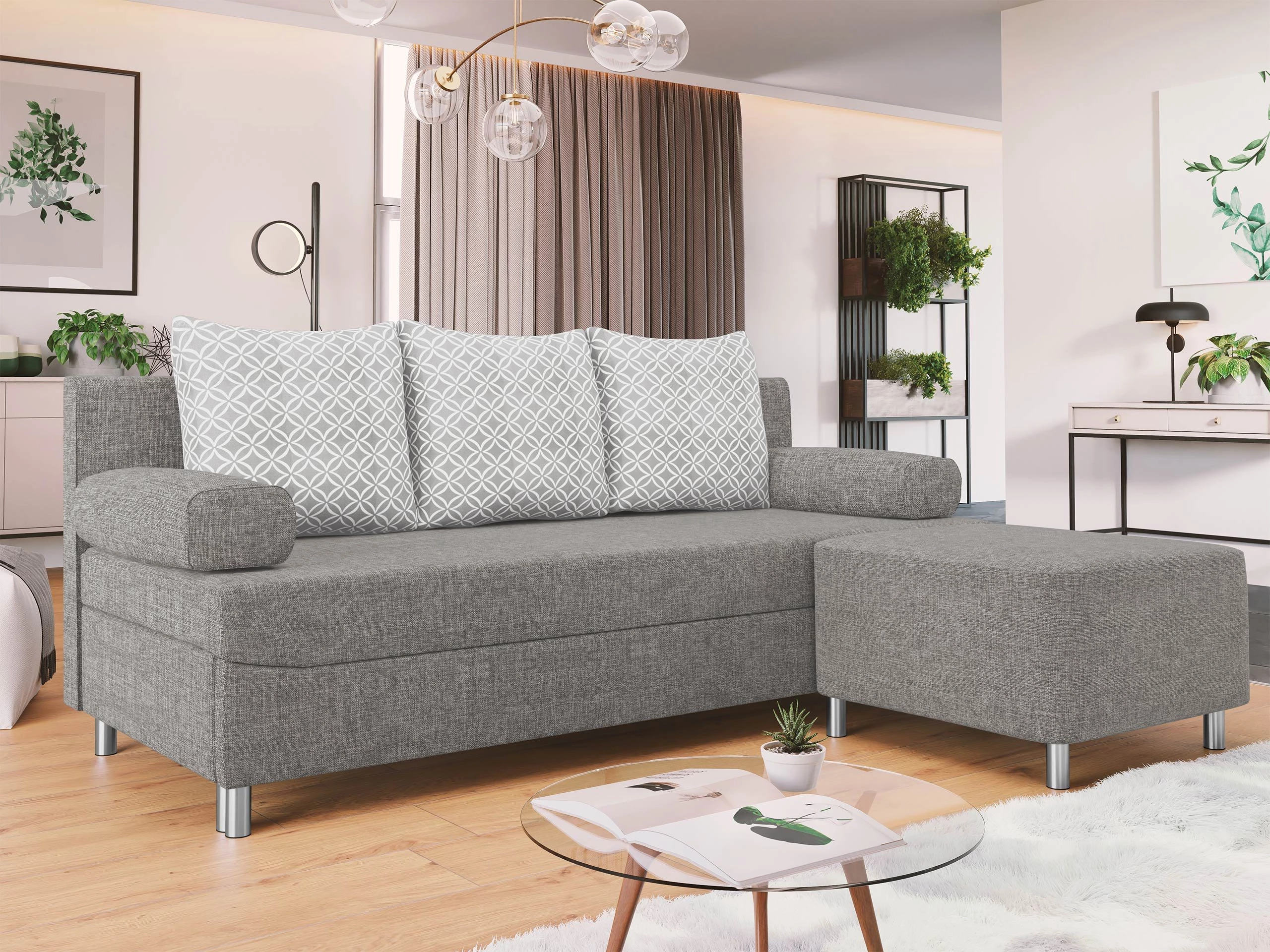 Sofá-cama Comfivo Artes (Lux 05 + Evo 32)