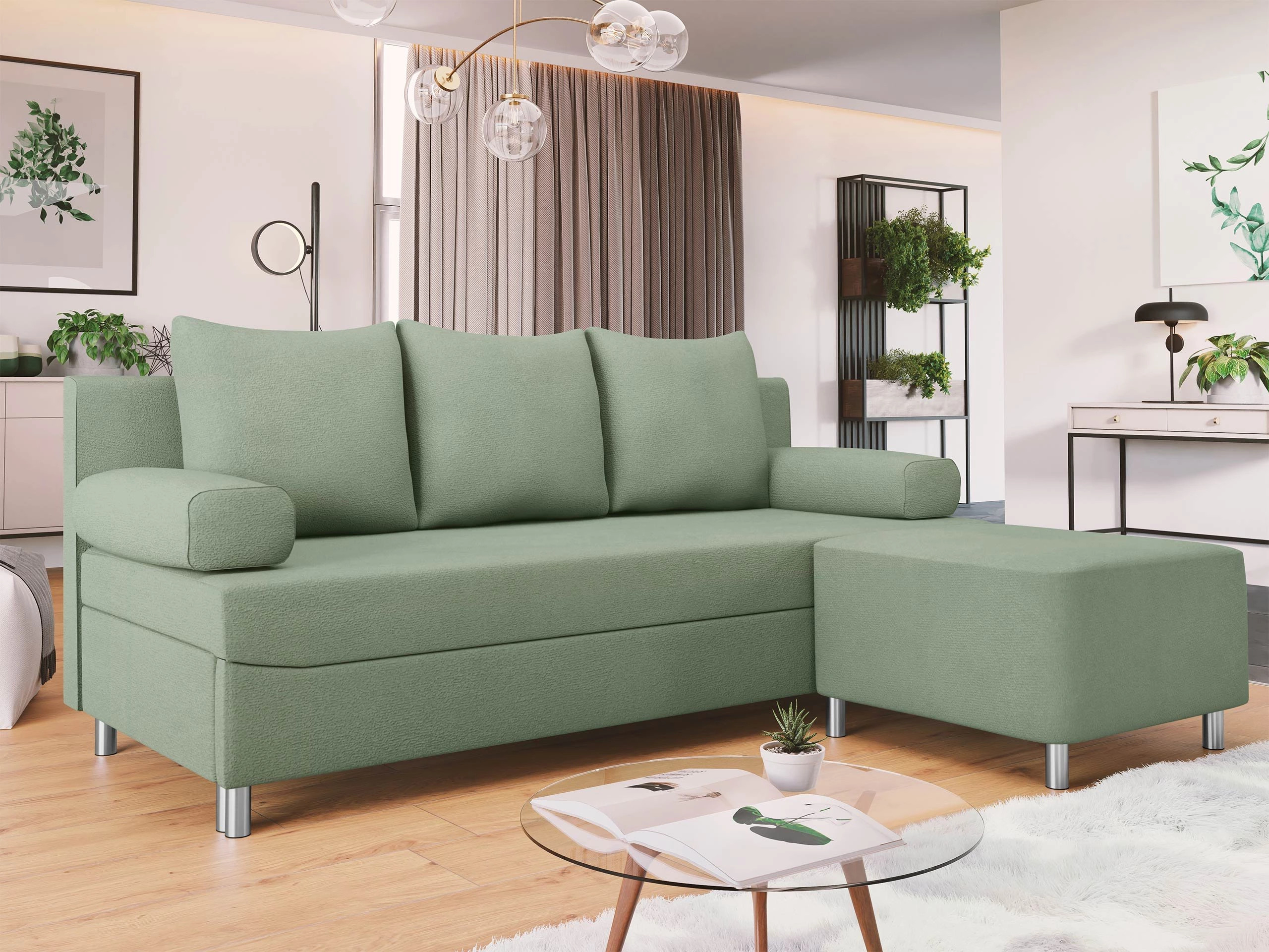 Conjunto de mobiliário com estofo Comfivo Artes (Uttario Velvet 2954)