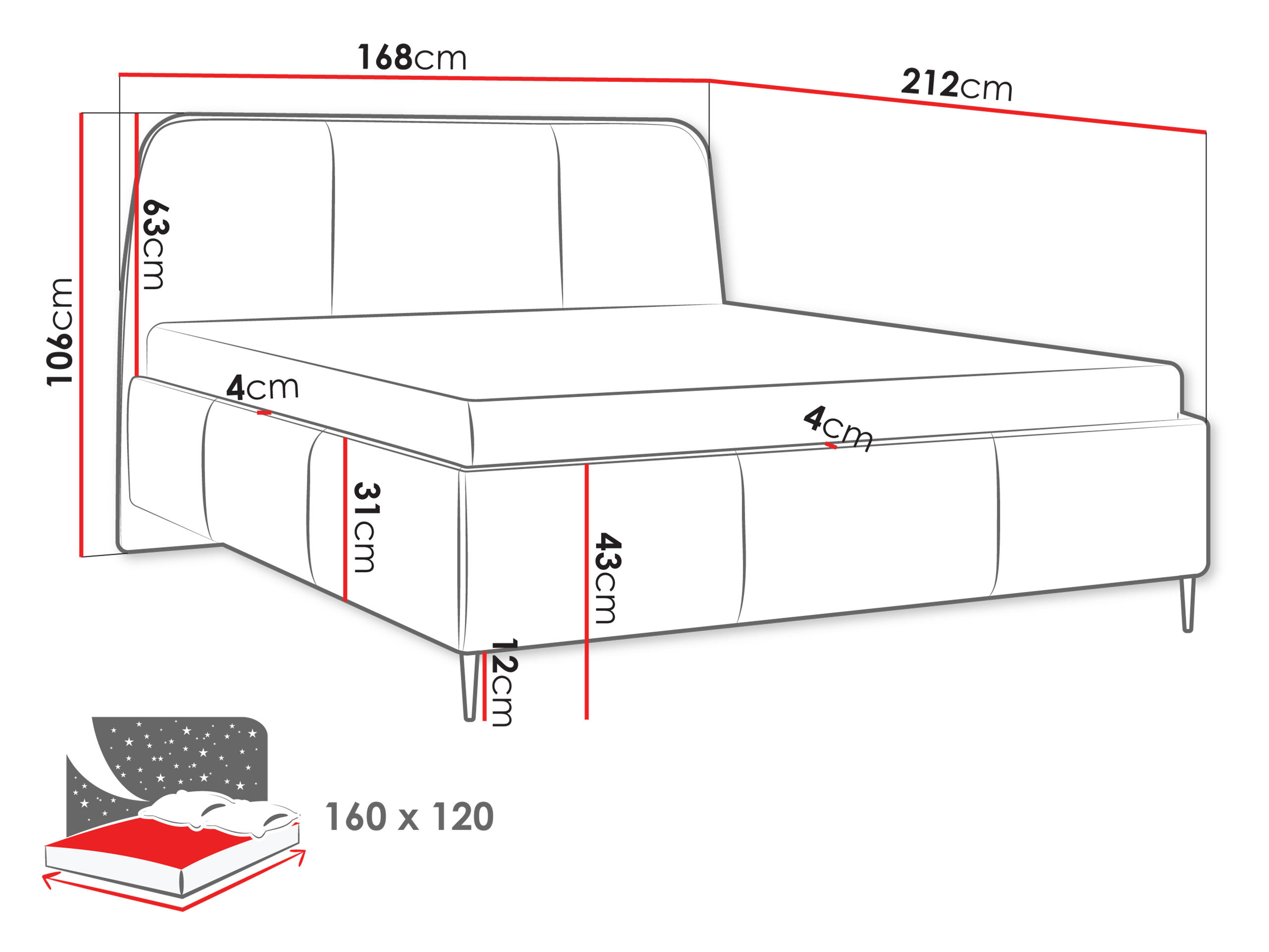 Cama ComfiDream Fragor (Margo 227.04)