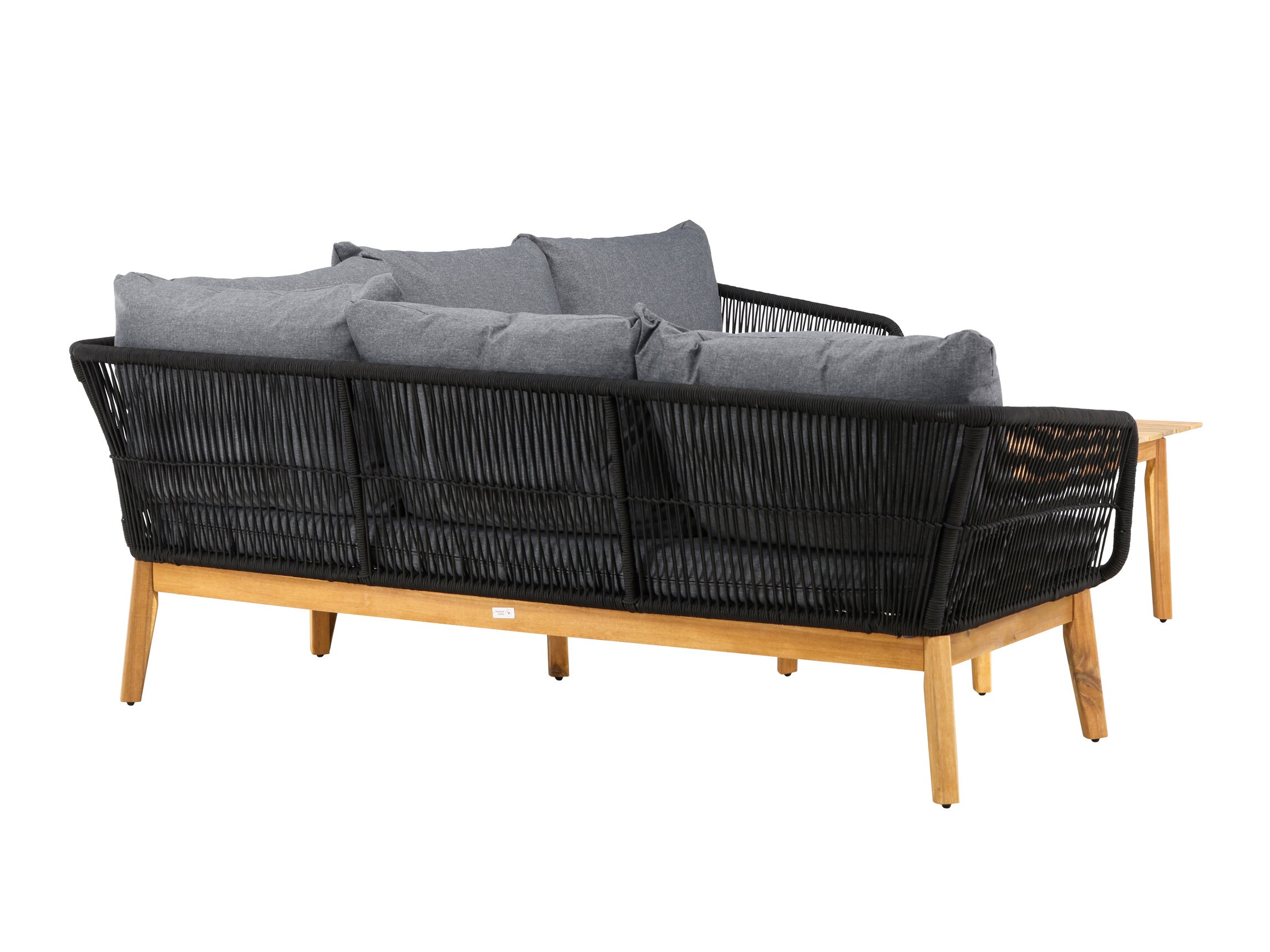 Conjunto de mobiliário para o exterior Dallas 1085 (Acácia + Preto)