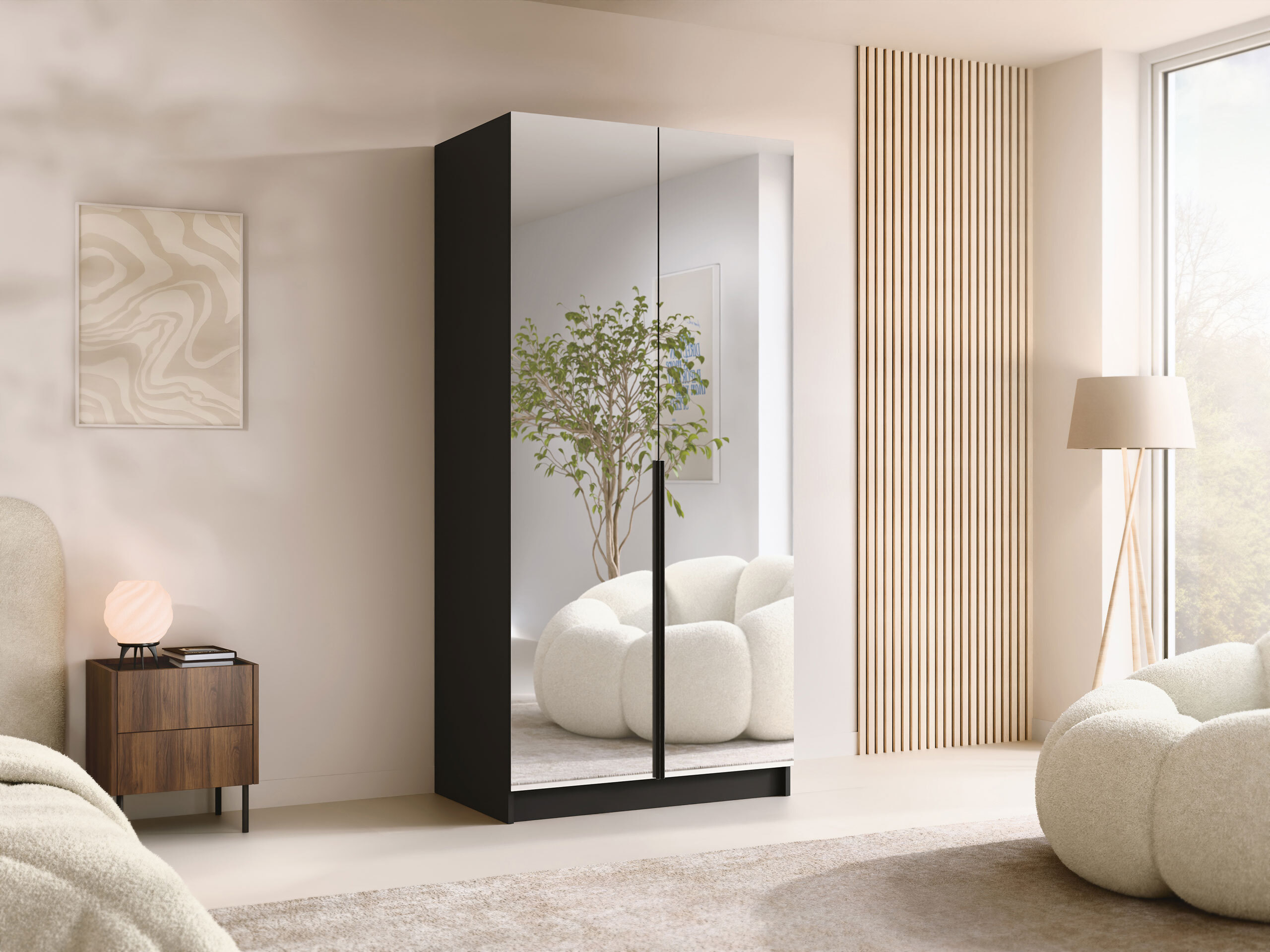 Roupeiro Closico Staton III (Preto)