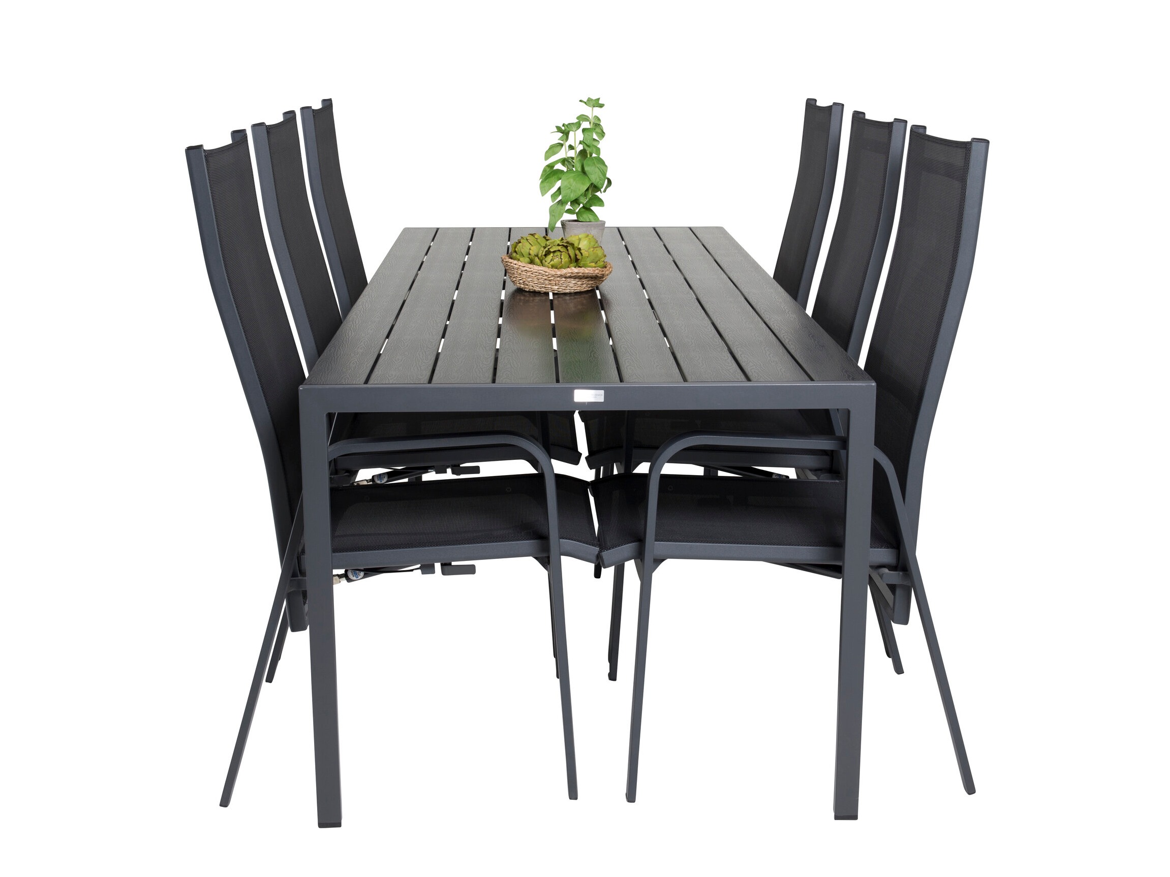 Conjunto de mesa e cadeiras Dallas 5295 (Preto)