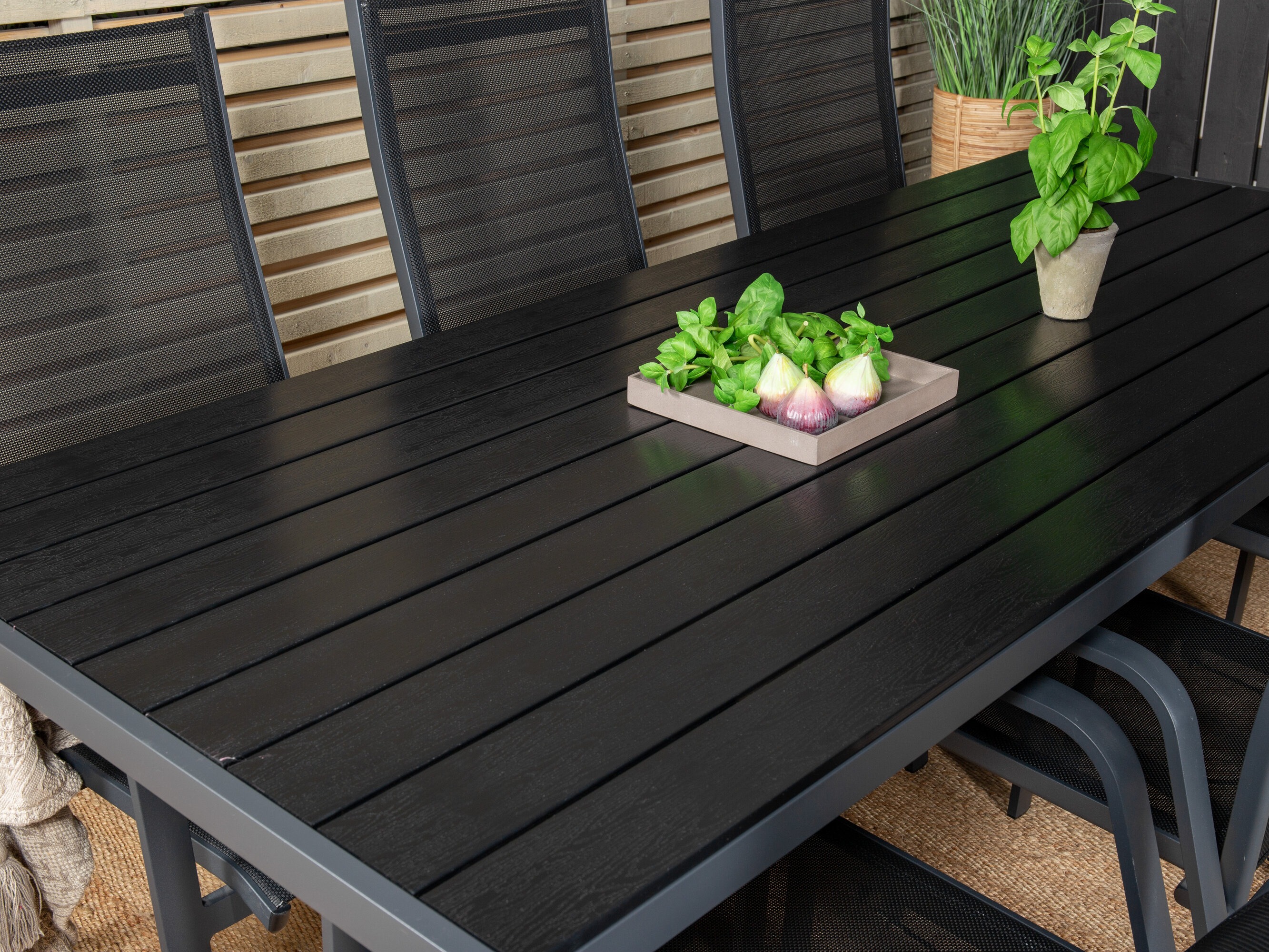 Conjunto de mesa e cadeiras Dallas 5295 (Preto)