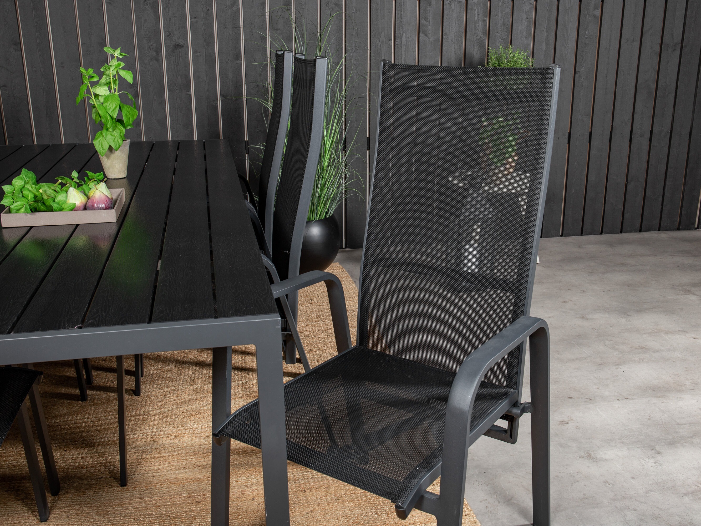 Conjunto de mesa e cadeiras Dallas 5295 (Preto)