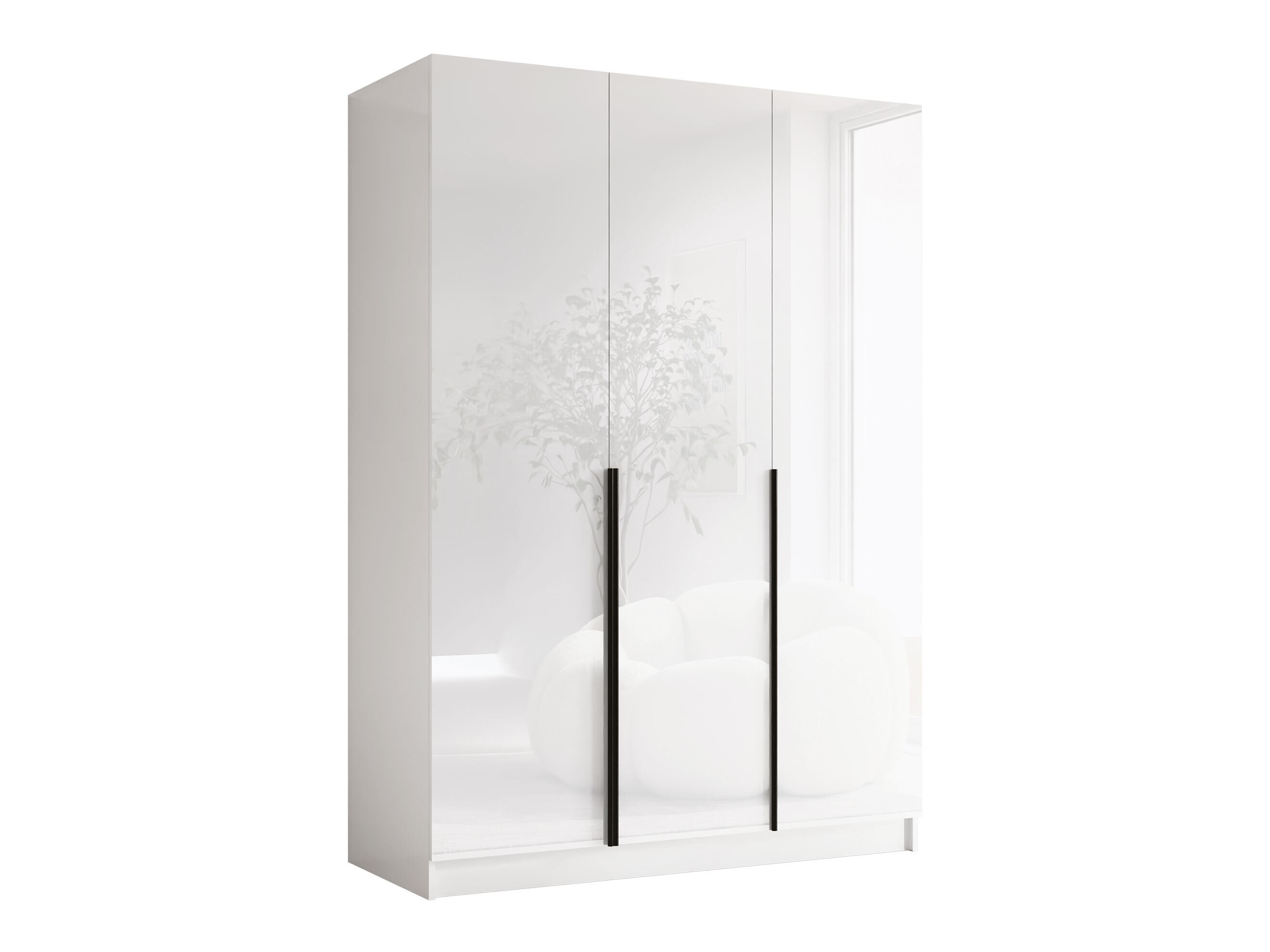 Roupeiro Closico Decoron I (Branco + Branco brilhante)