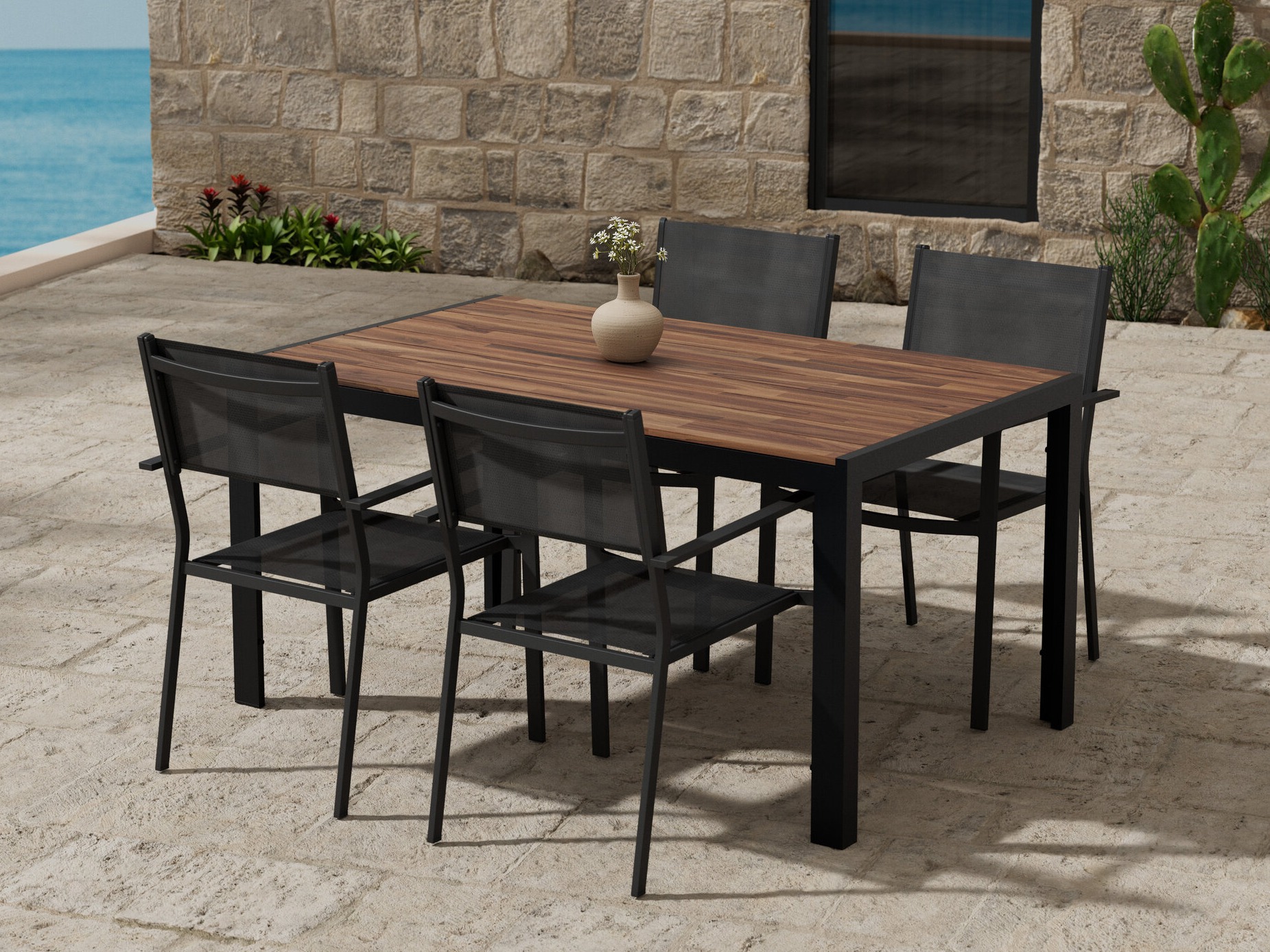 Conjunto de mesa e cadeiras Dallas 5299