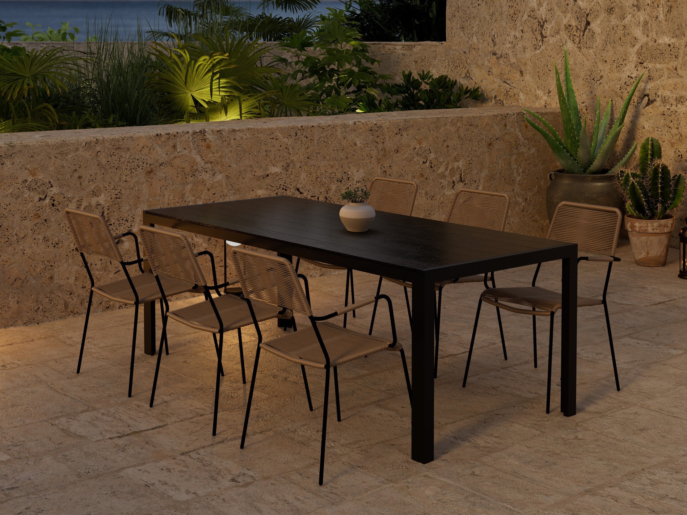 Conjunto de mesa e cadeiras Dallas 5302