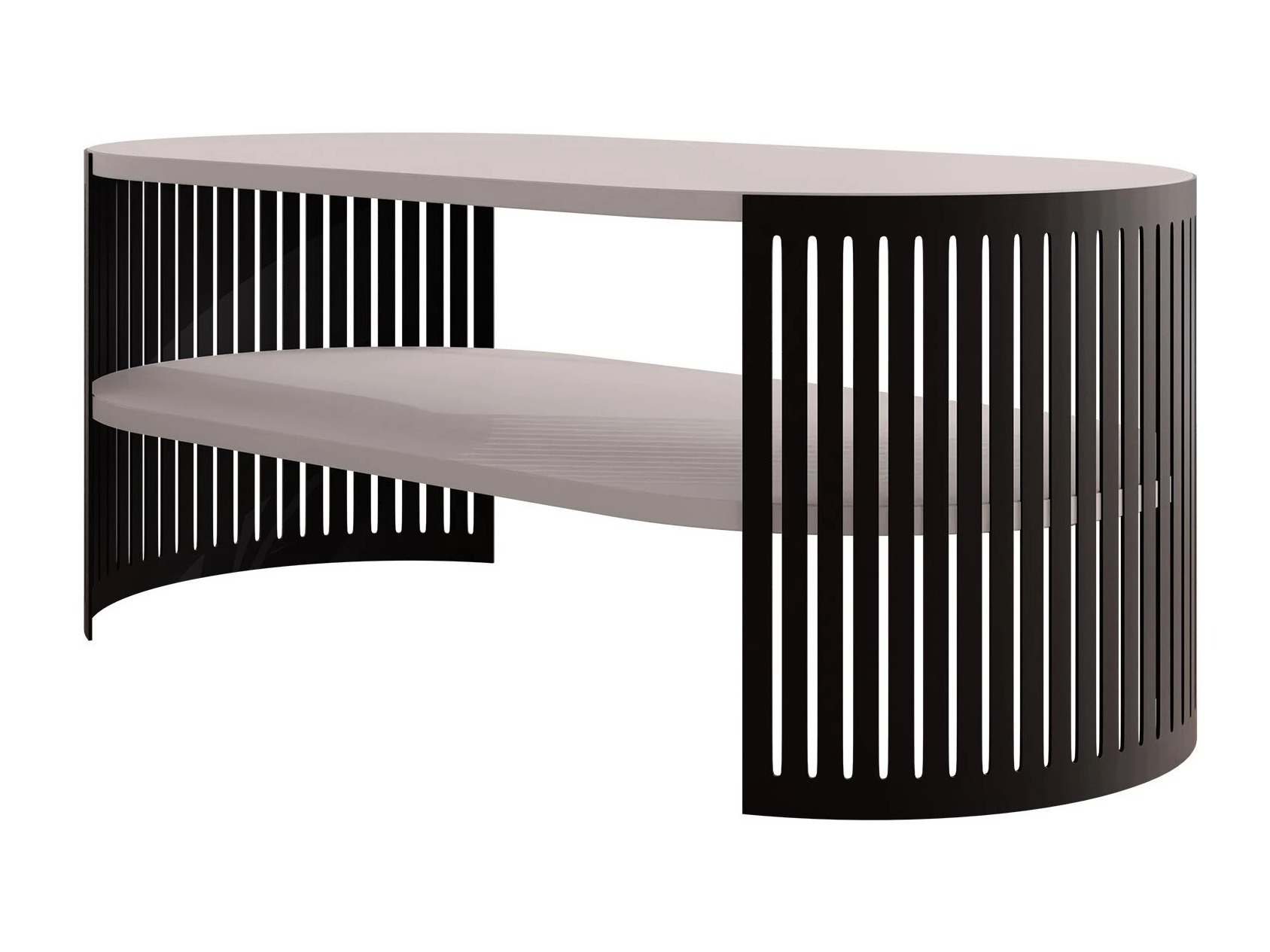 Mesa de centro Civer III (Preto + Caxemira)