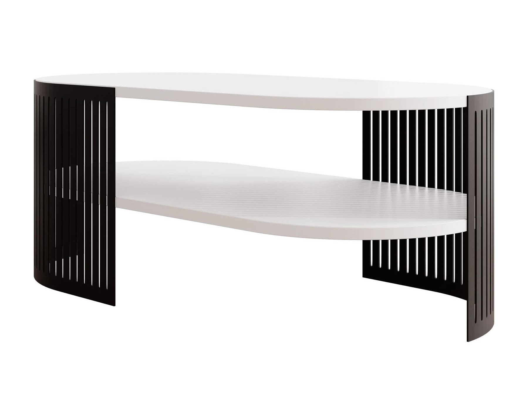 Mesa de centro Civer VI (Preto + Branco)