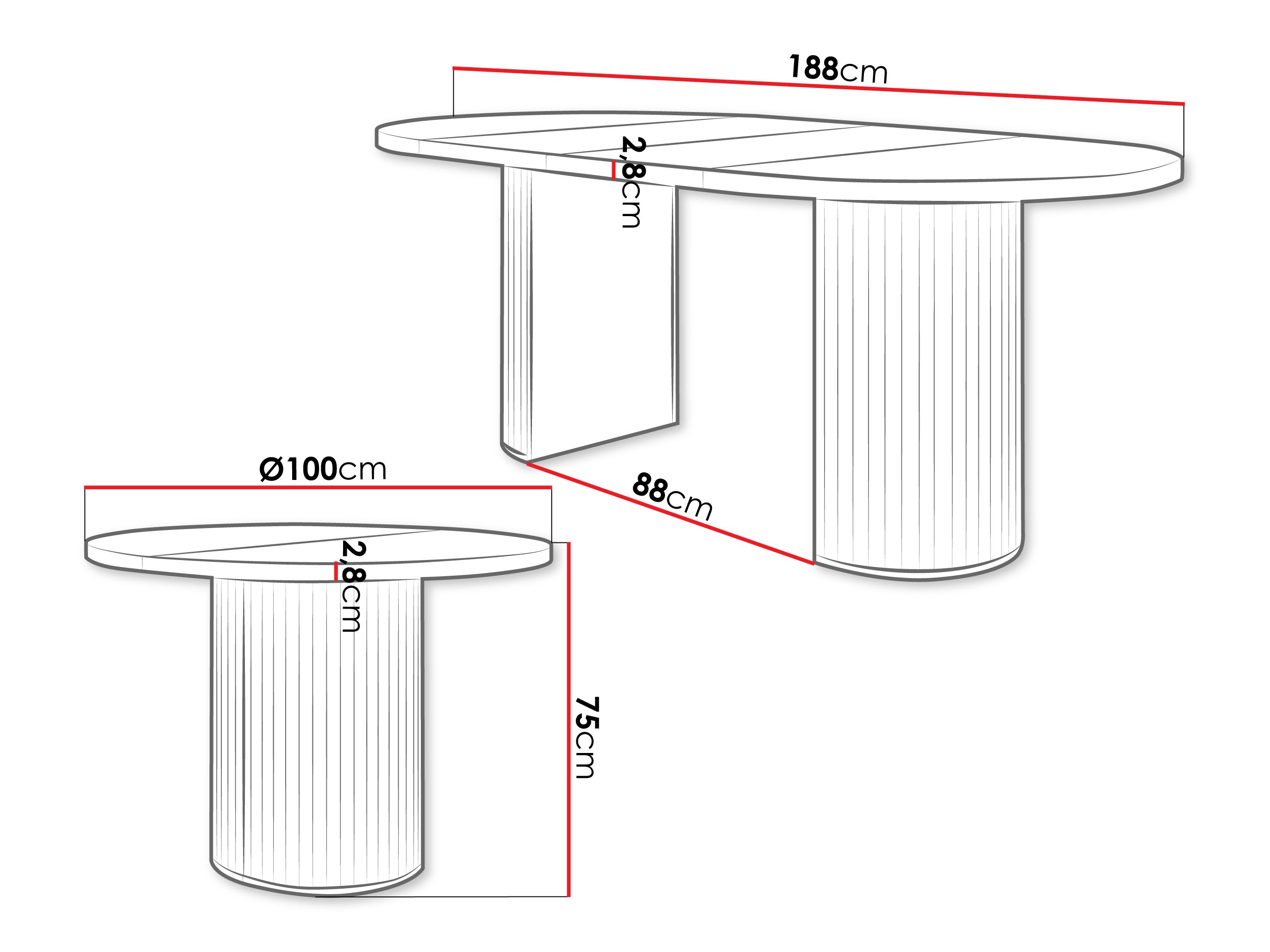 Mesa Cupedo (Bege)