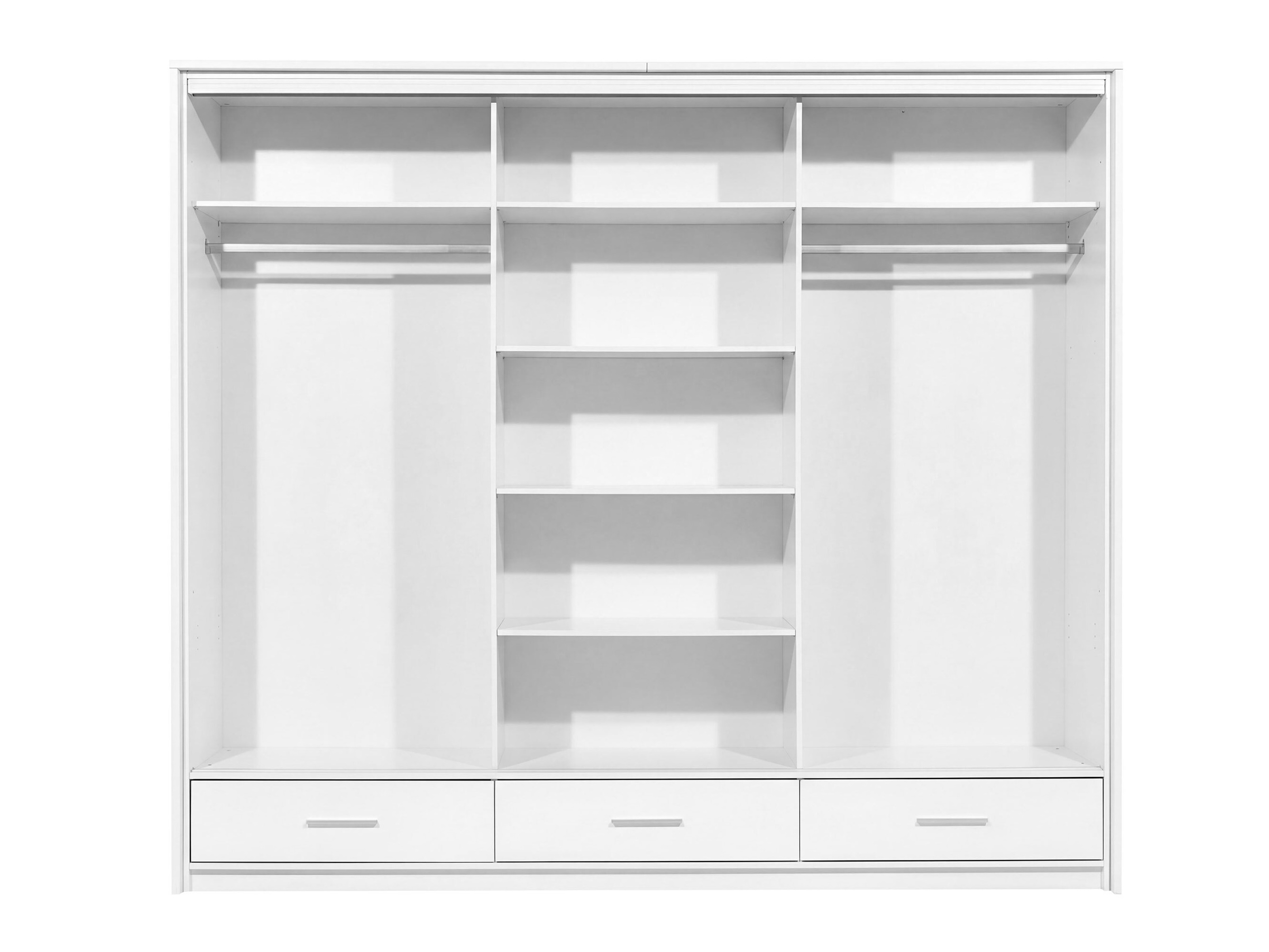 Roupeiro Honolulu 203 (Branco + Branco brilhante)